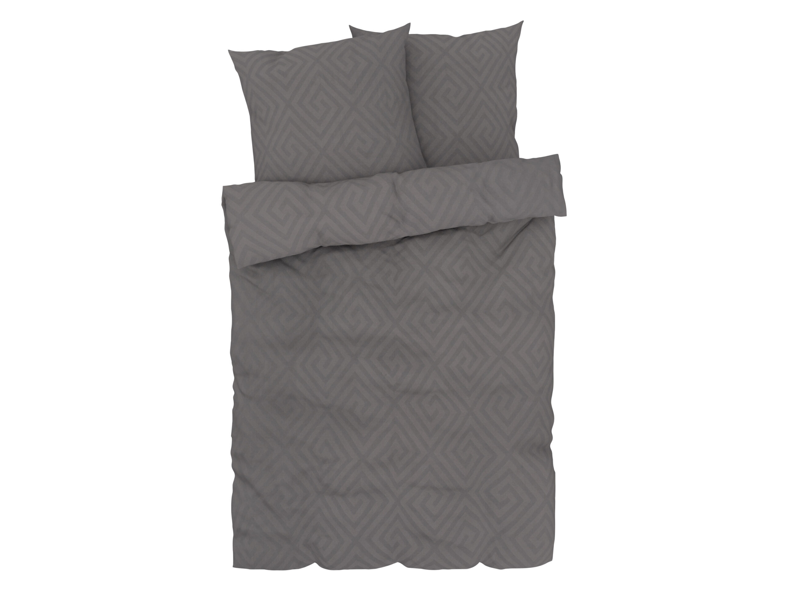 LIVARNO home Satijnen dekbedovertrek 200 x 200 cm (Bruin/grijs) (4335815025549)
