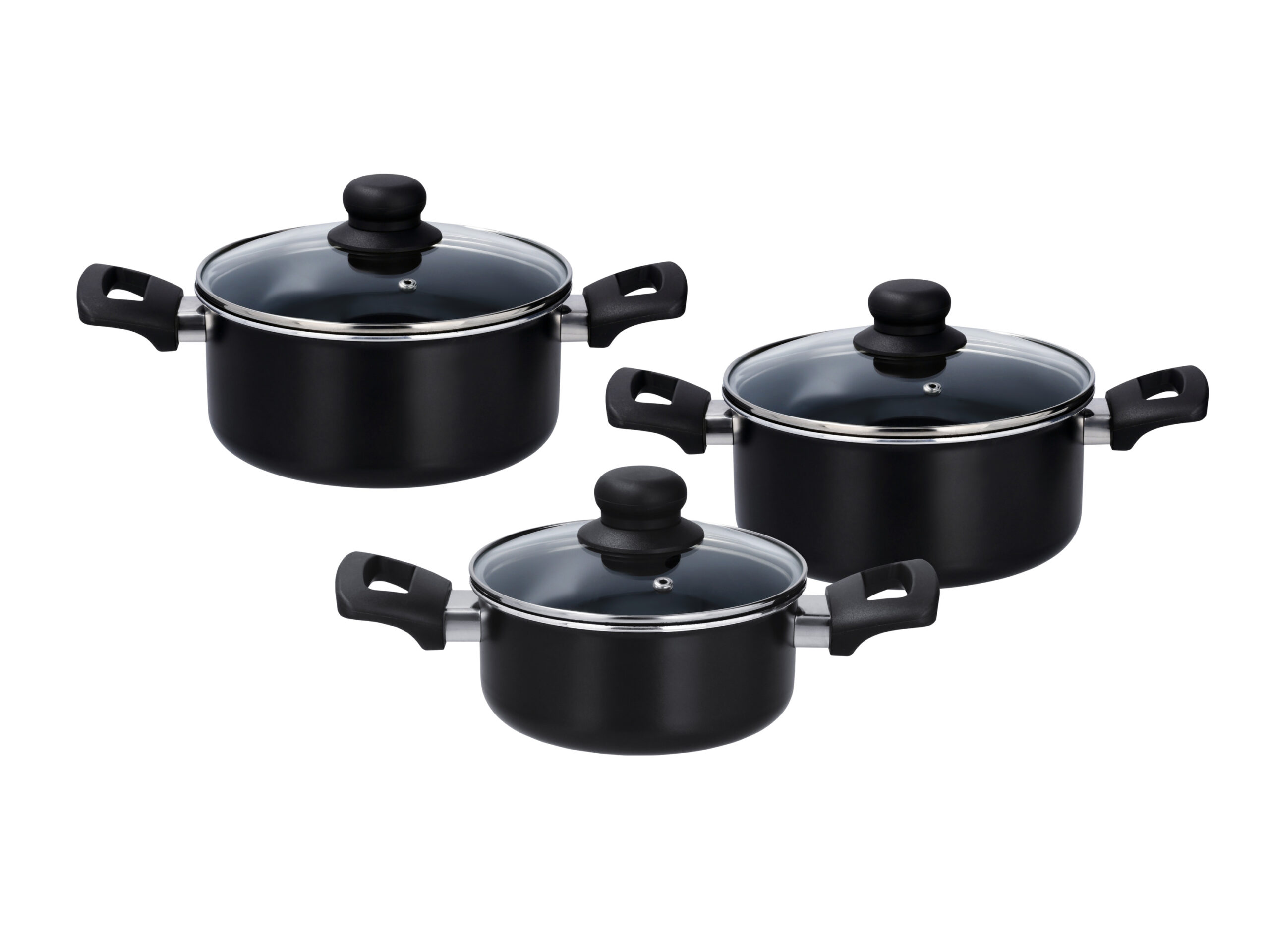 SILVERCREST Aluminium pannenset, 3-delig (4054599412313)