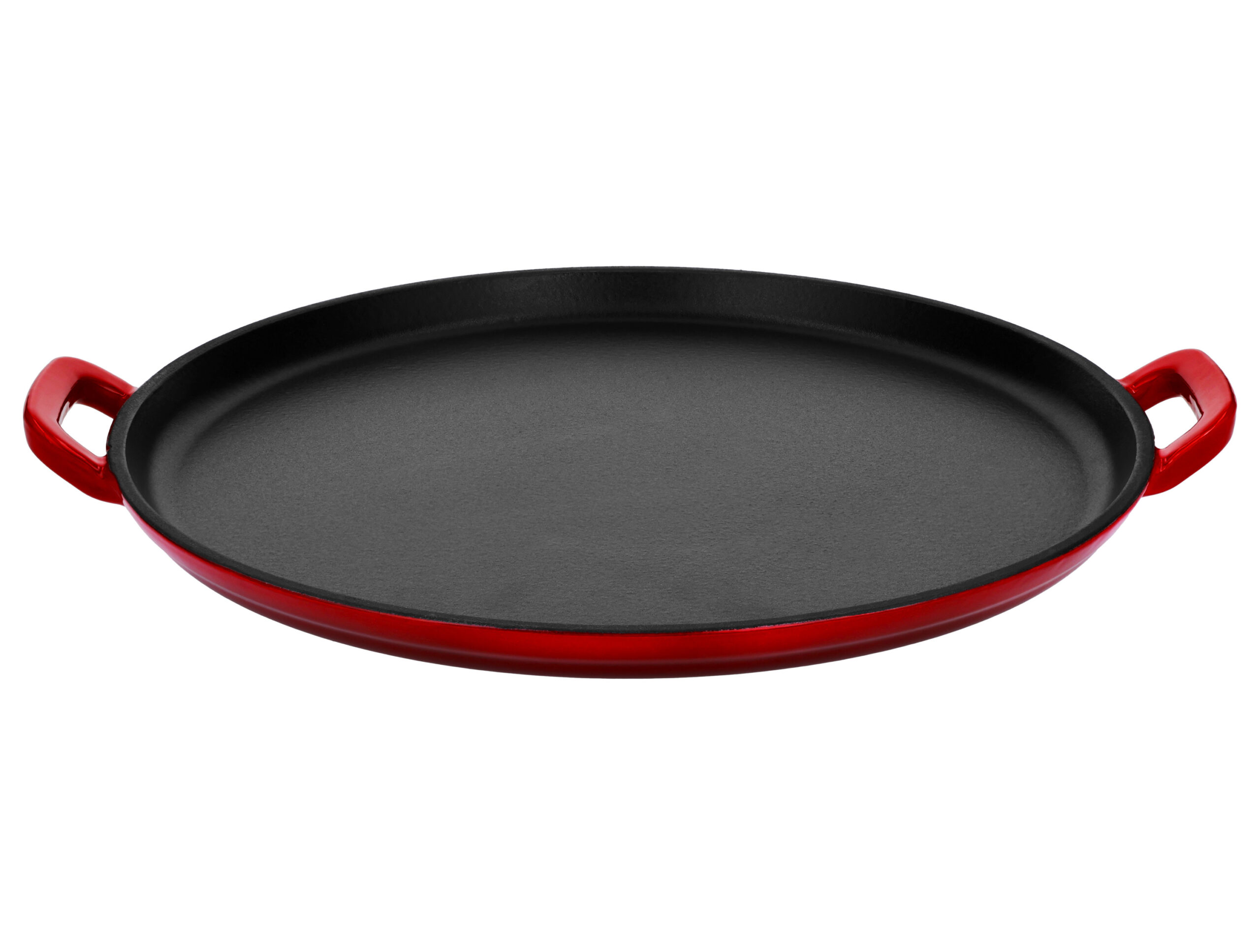 SILVERCREST Gietijzeren grillplaat of pizzaplaat (Pizzaplaat/rood) (4054599409467)