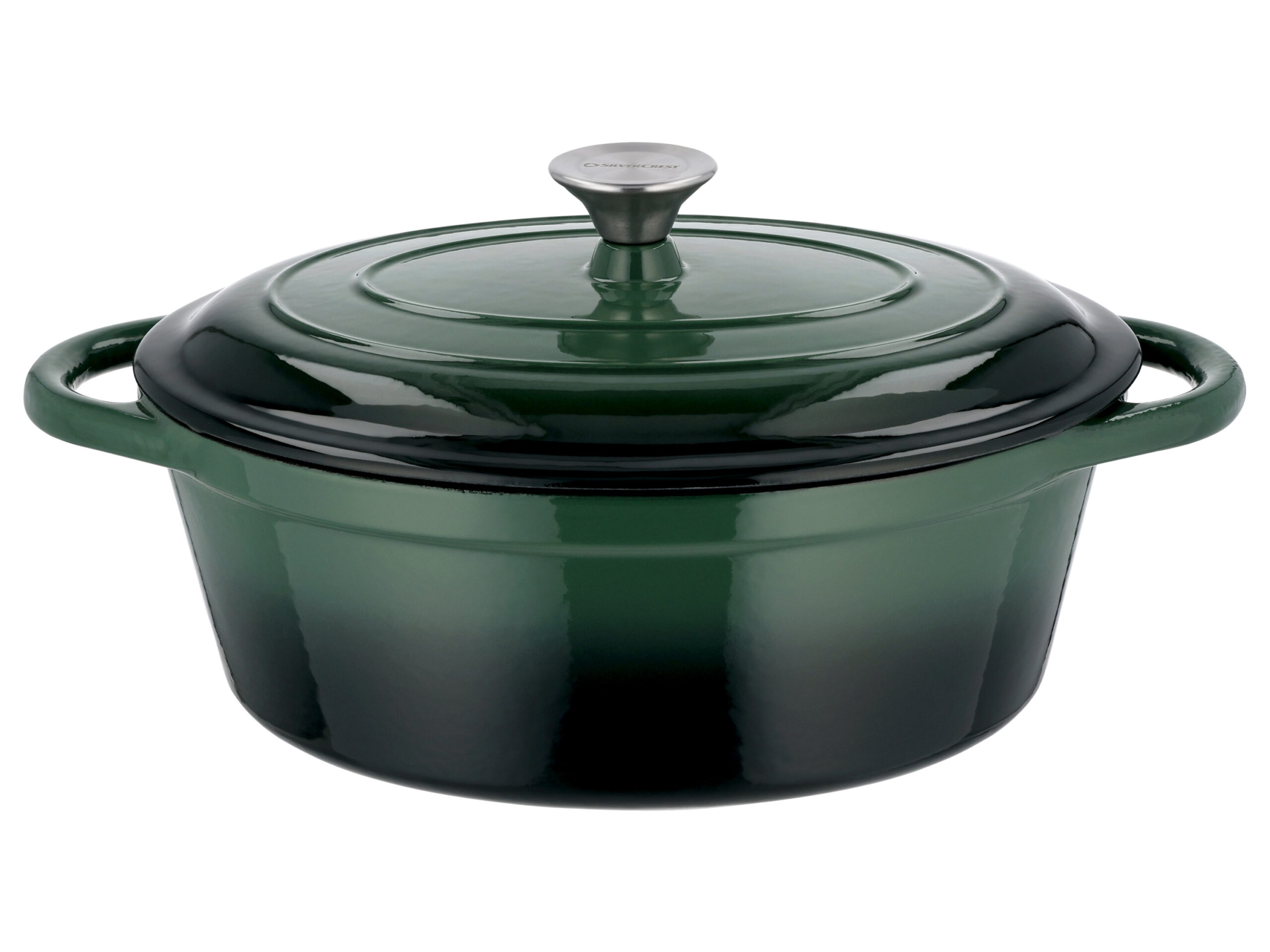SILVERCREST Gietijzeren pan 29 cm 4,8 L (Groen) (4052916661451)