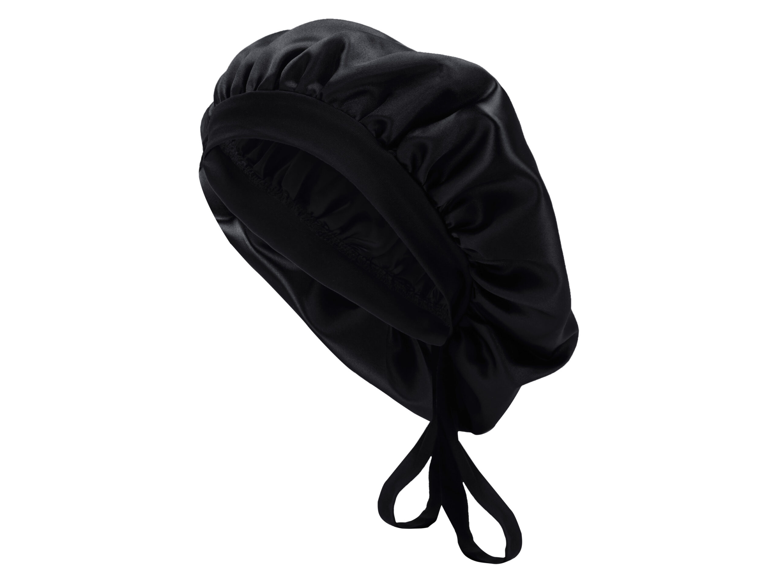 LIVARNO Bonnet of zijden kussensloop (Zwart) (4054599337425)