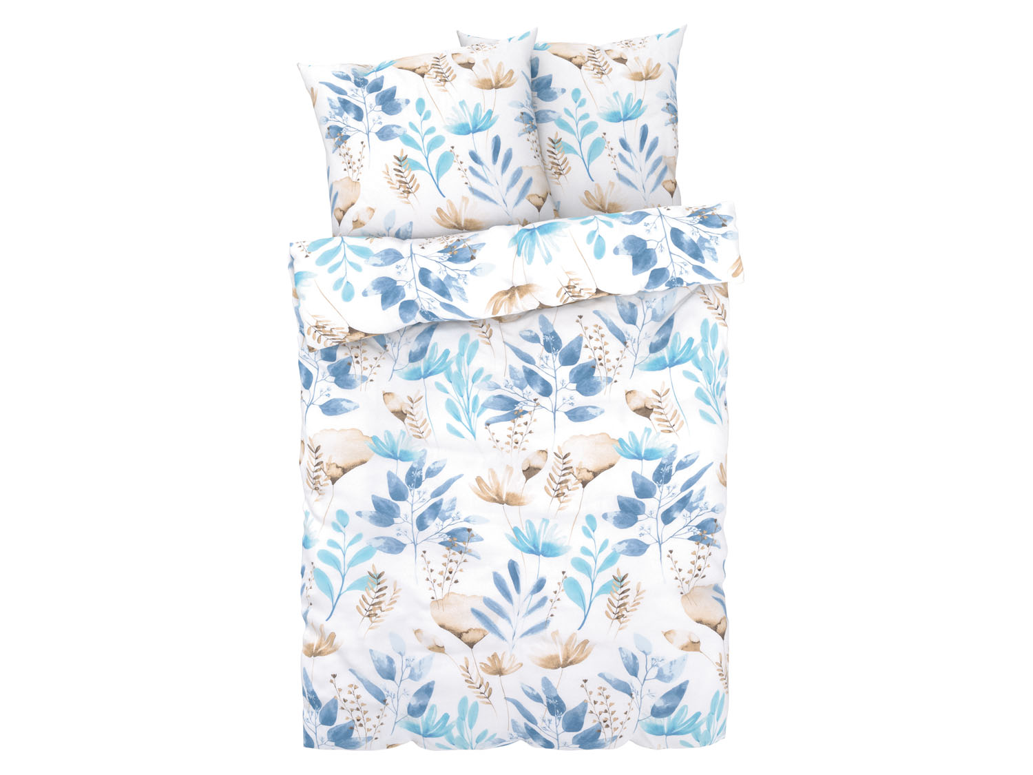 LIVARNO HOME Flanellen dekbedovertrek 240 x 220 cm (Bloemen) (4055329009667)