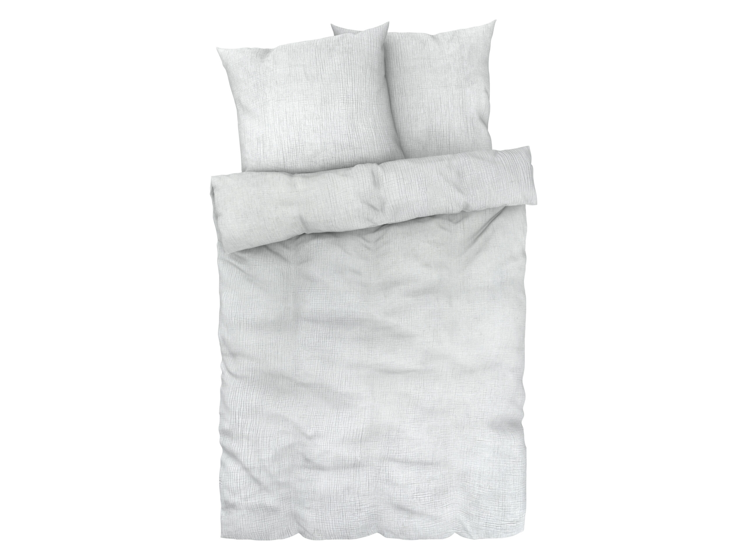 LIVARNO HOME Mousseline dekbedovertrek 200 x 200 cm (Grijs) (4052916227503)