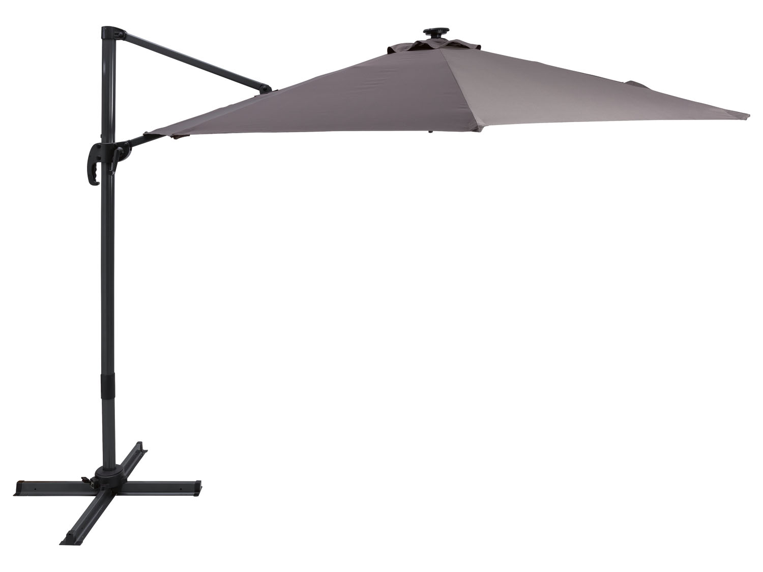 LIVARNO HOME Zwevende parasol met ledverlichting Ø300 cm (4055334575317)