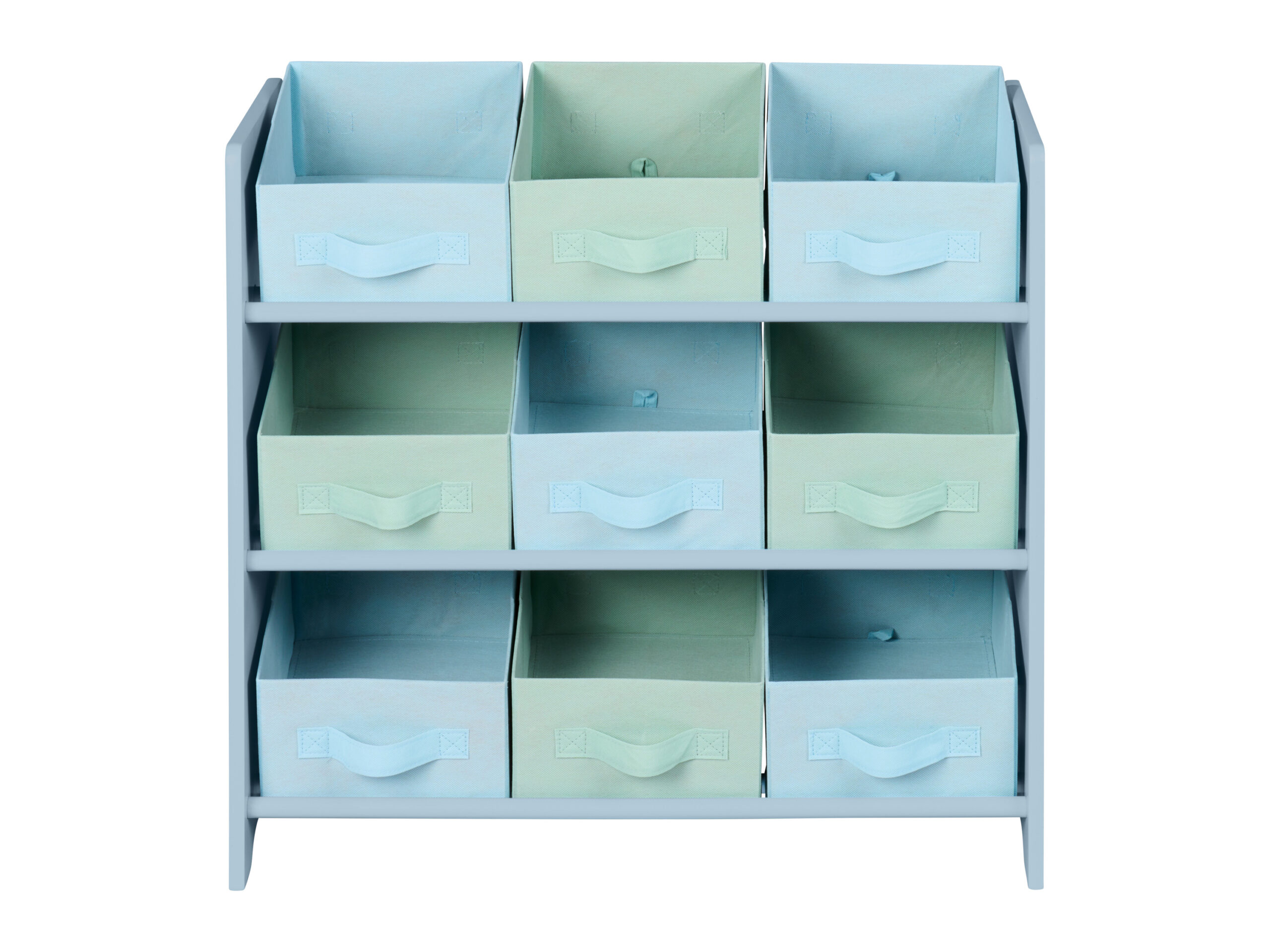 LIVARNO Kinder opbergkast, met 9 textielboxen (Blauw) (4054599122106)
