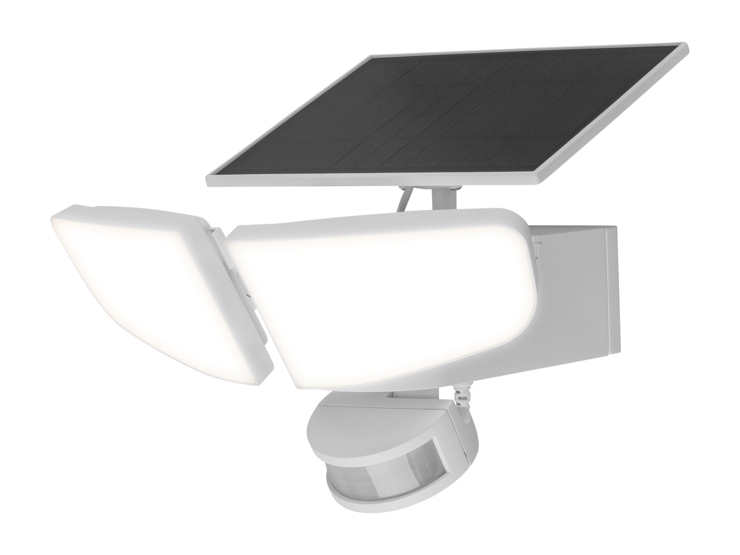 LIVARNO LED-buitenlamp op zonne-energie, met 2 spots (Wit) (4054599413242)