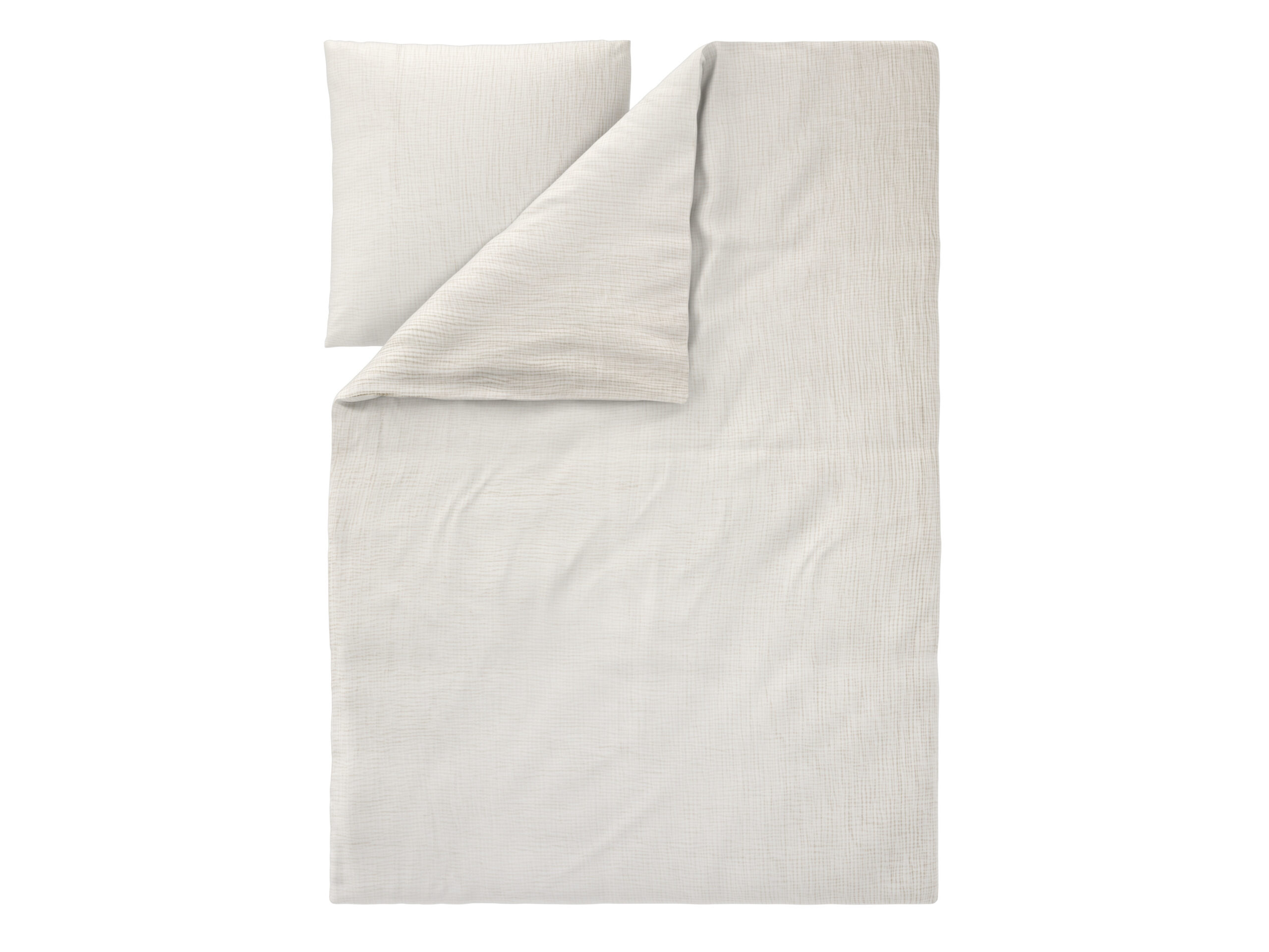 LIVARNO Mousseline dekbedovertrek 140 x 200 cm (Crème) (4054599337999)