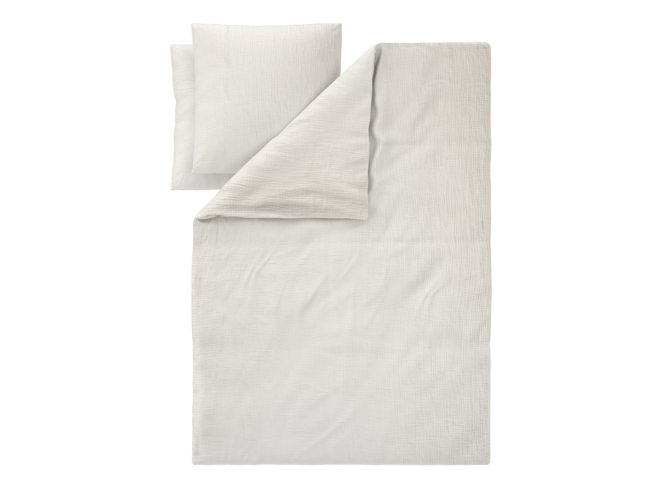 LIVARNO Mousseline dekbedovertrek 240 x 220 cm (Crème) (4054599338606)