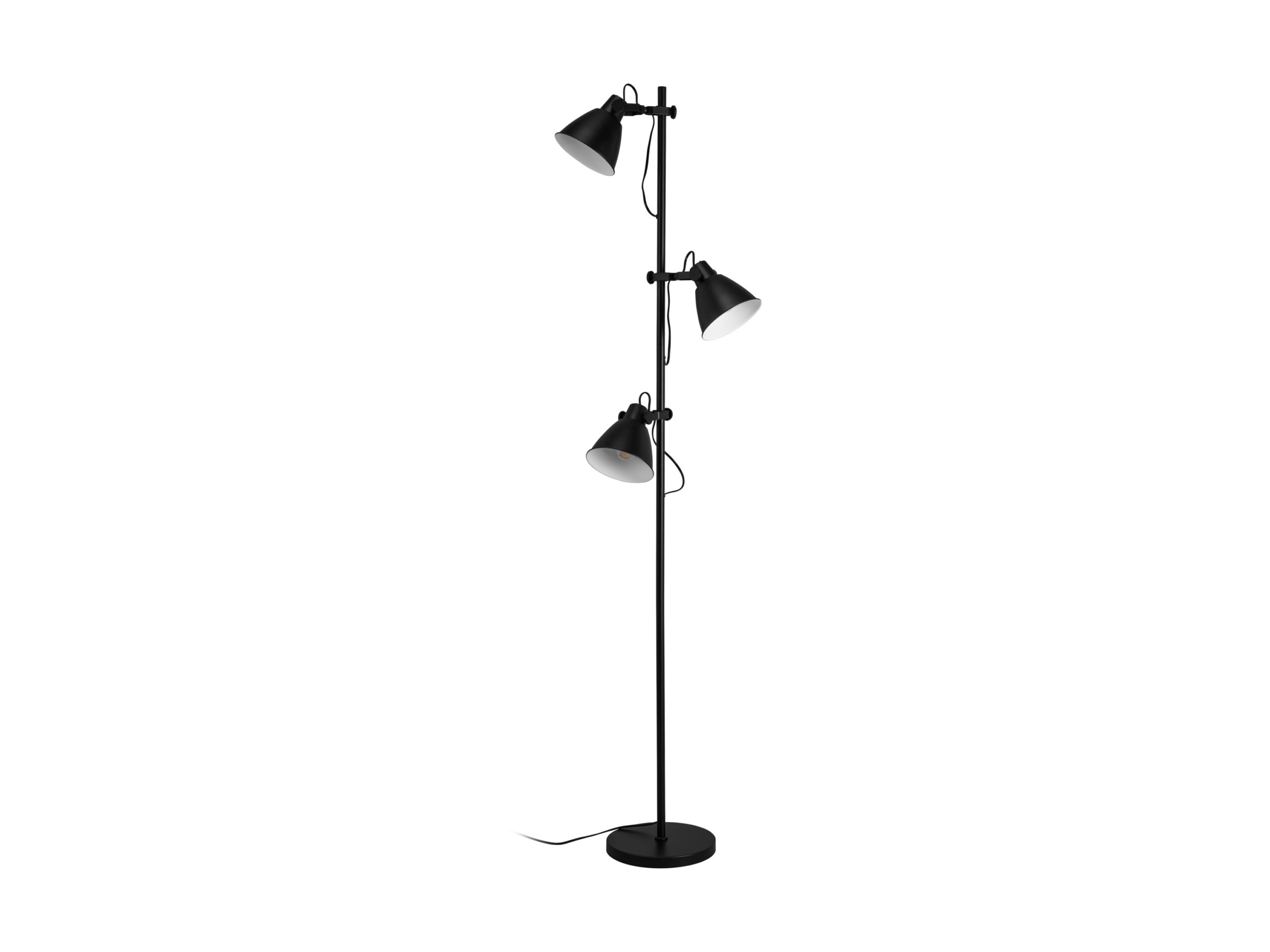 LIVARNO Staande LED-lamp, met 3 lampen, warmwit (zwart) (4054599116228)