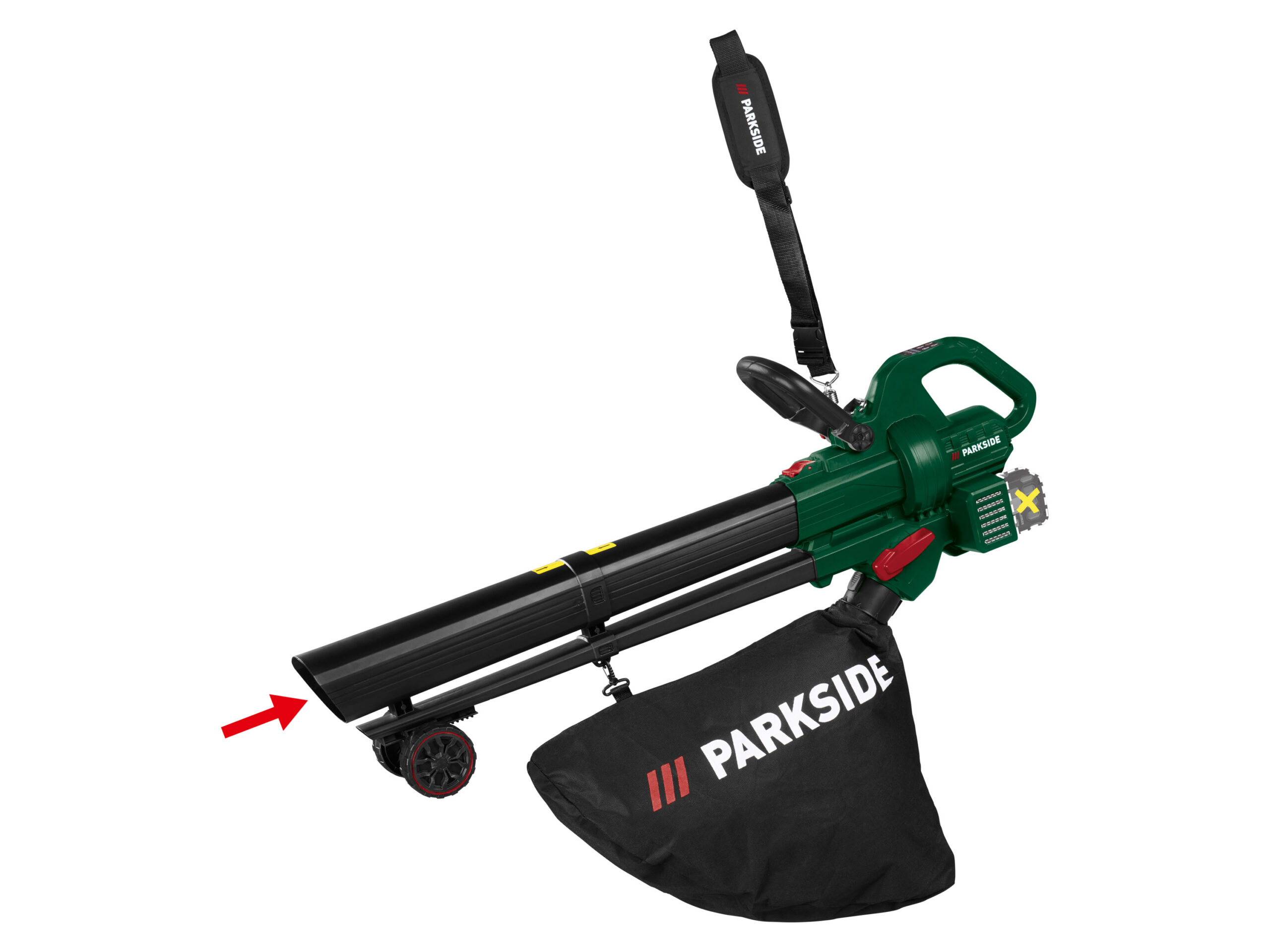 PARKSIDE Accu-bladblazer en -bladzuiger 40 V, zonder accu's en lader (4054599346199)