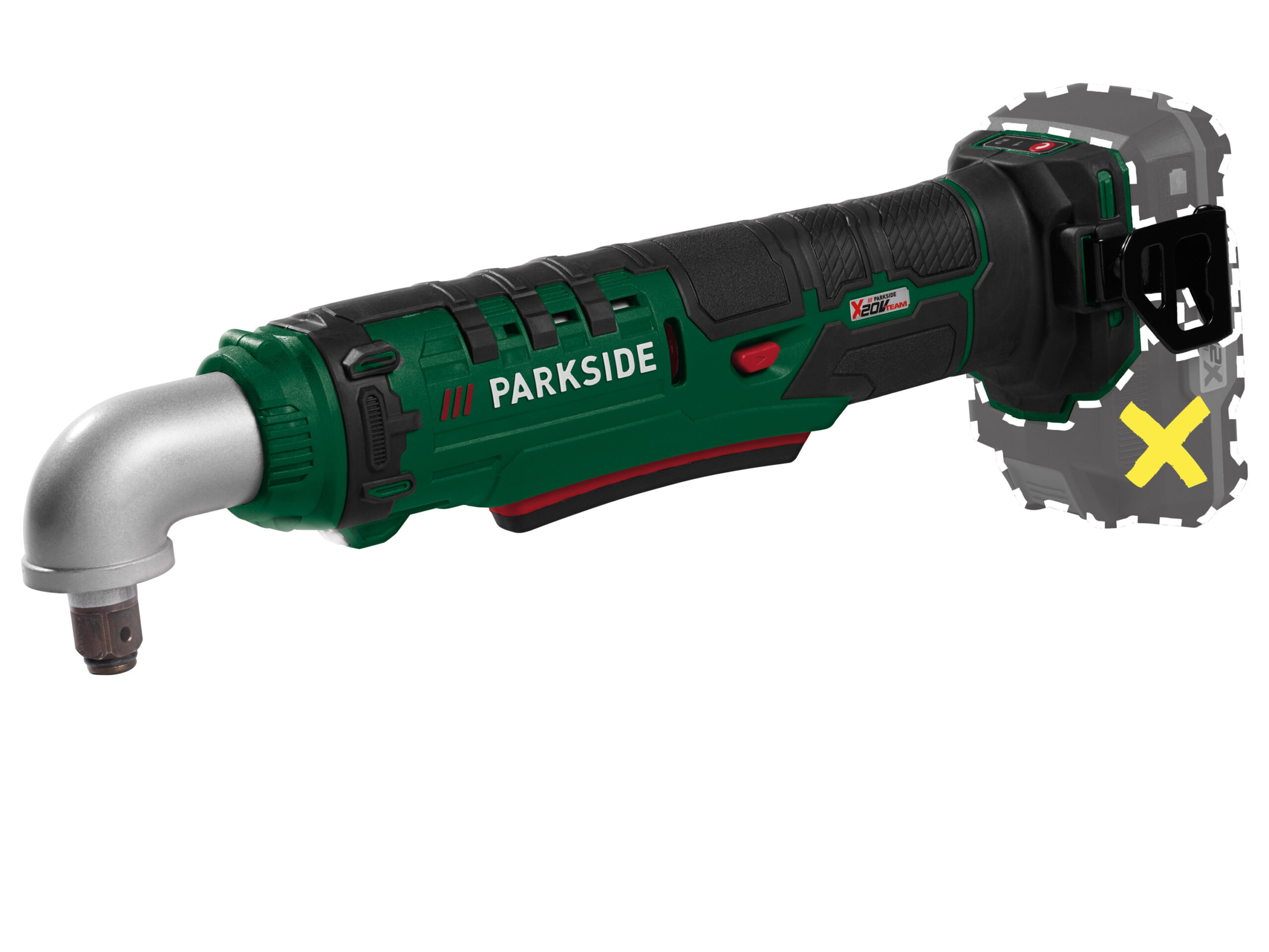 PARKSIDE Accu-haakse slagmoersleutel 20 V zonder accu en lader (4052916886670)