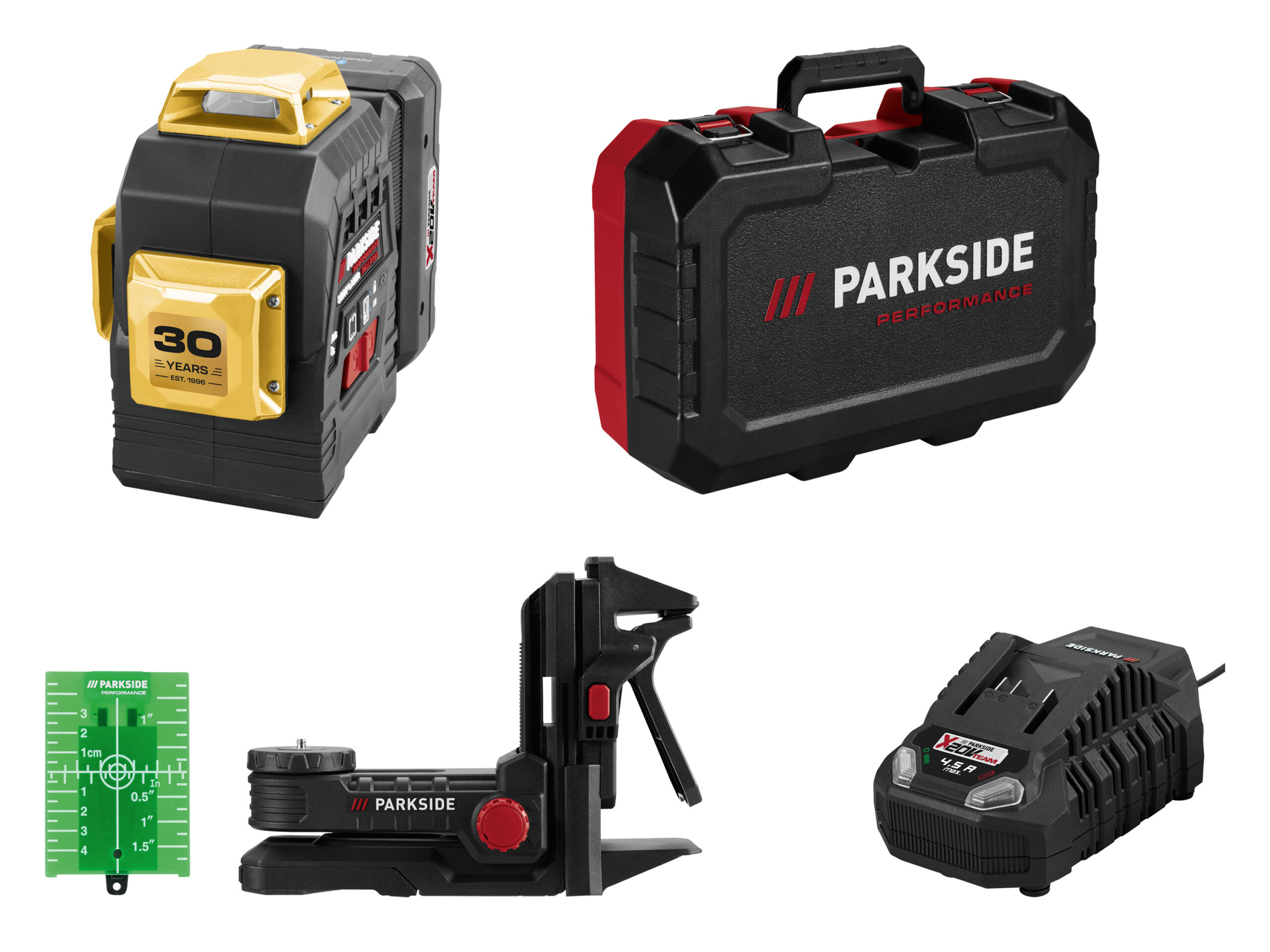PARKSIDE PERFORMANCE Accu-kruislijnlaser 20 V met accu en lader, Limited Edition (4054599294919)