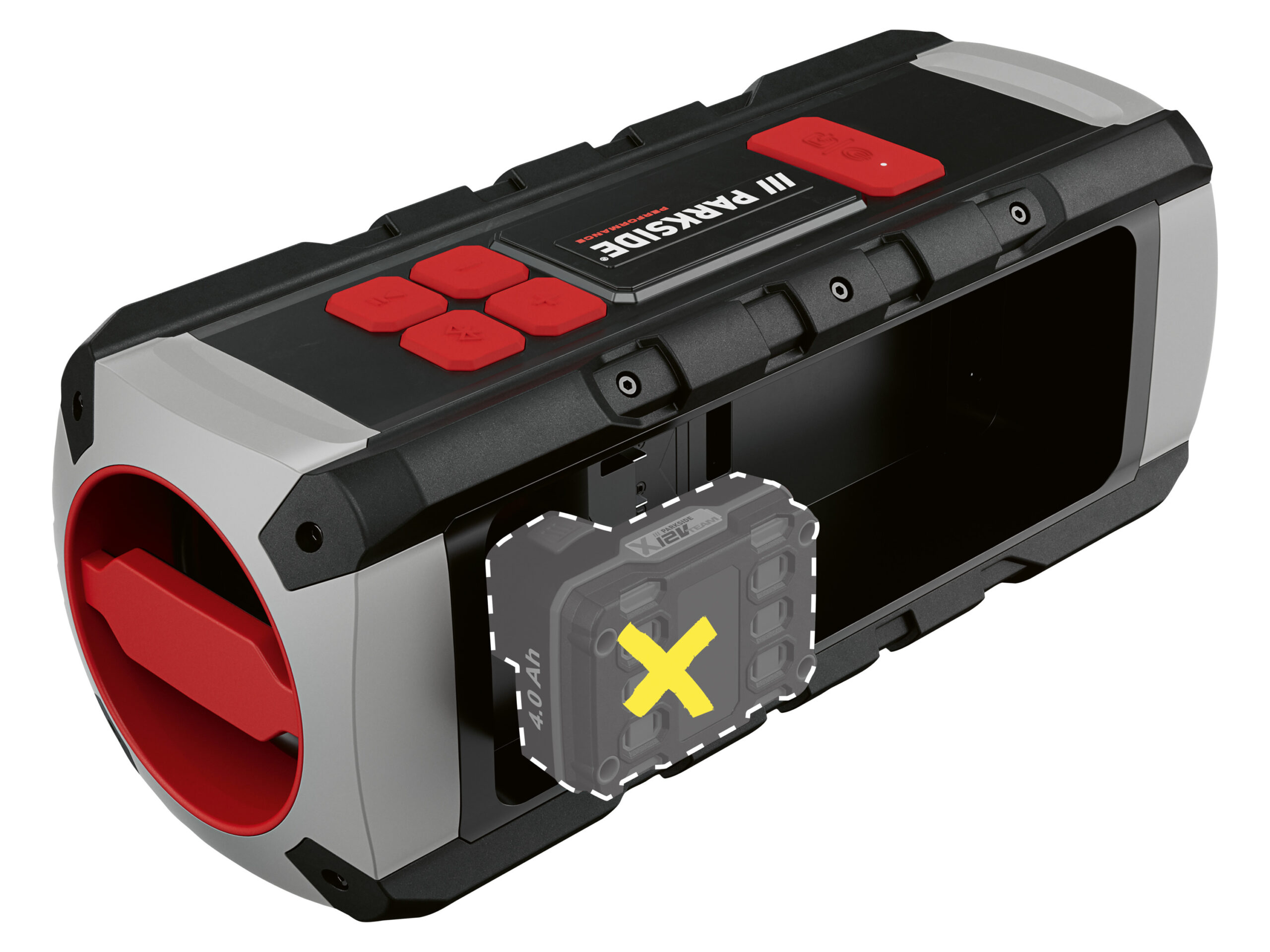 PARKSIDE PERFORMANCE Bluetooth-speaker 20 V zonder accu en lader (4054599172804)