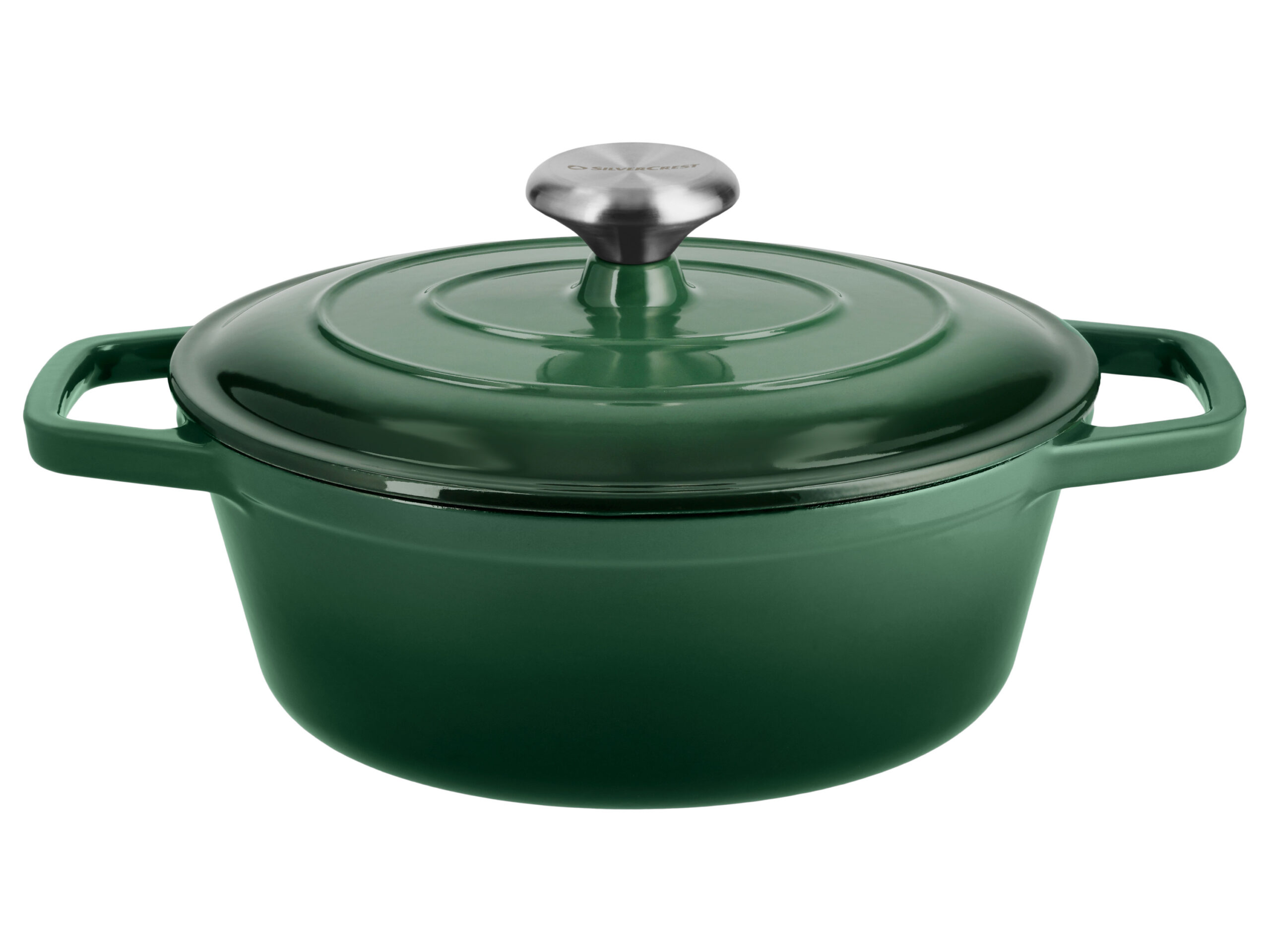 SILVERCREST Gietijzeren braadpan, Ø24 cm (Groen) (4054599414638)