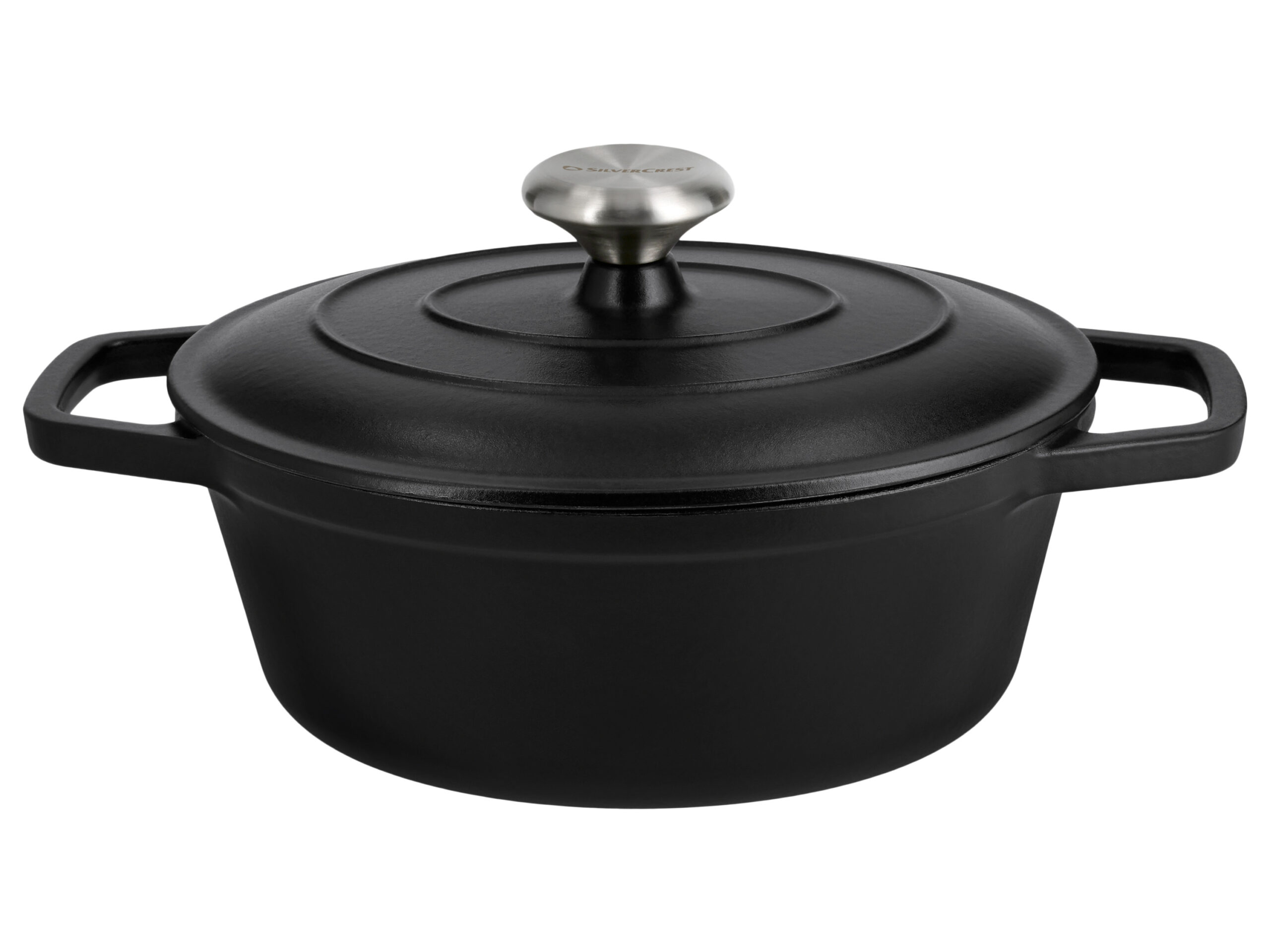 SILVERCREST Gietijzeren braadpan, Ø24 cm (zwart) (4054599414621)