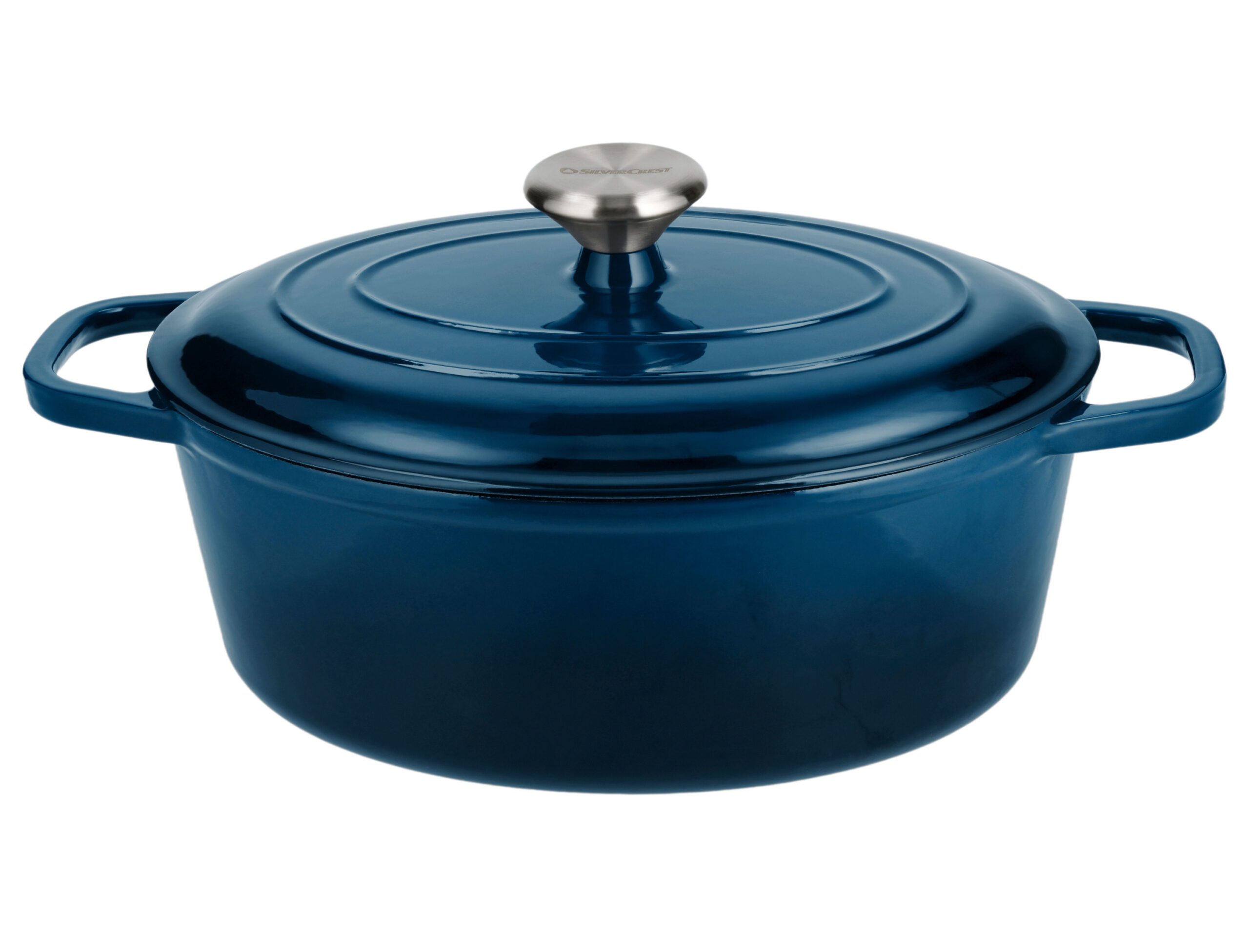 SILVERCREST Gietijzeren braadpan, Ø29 cm (Blauw) (4054599415260)