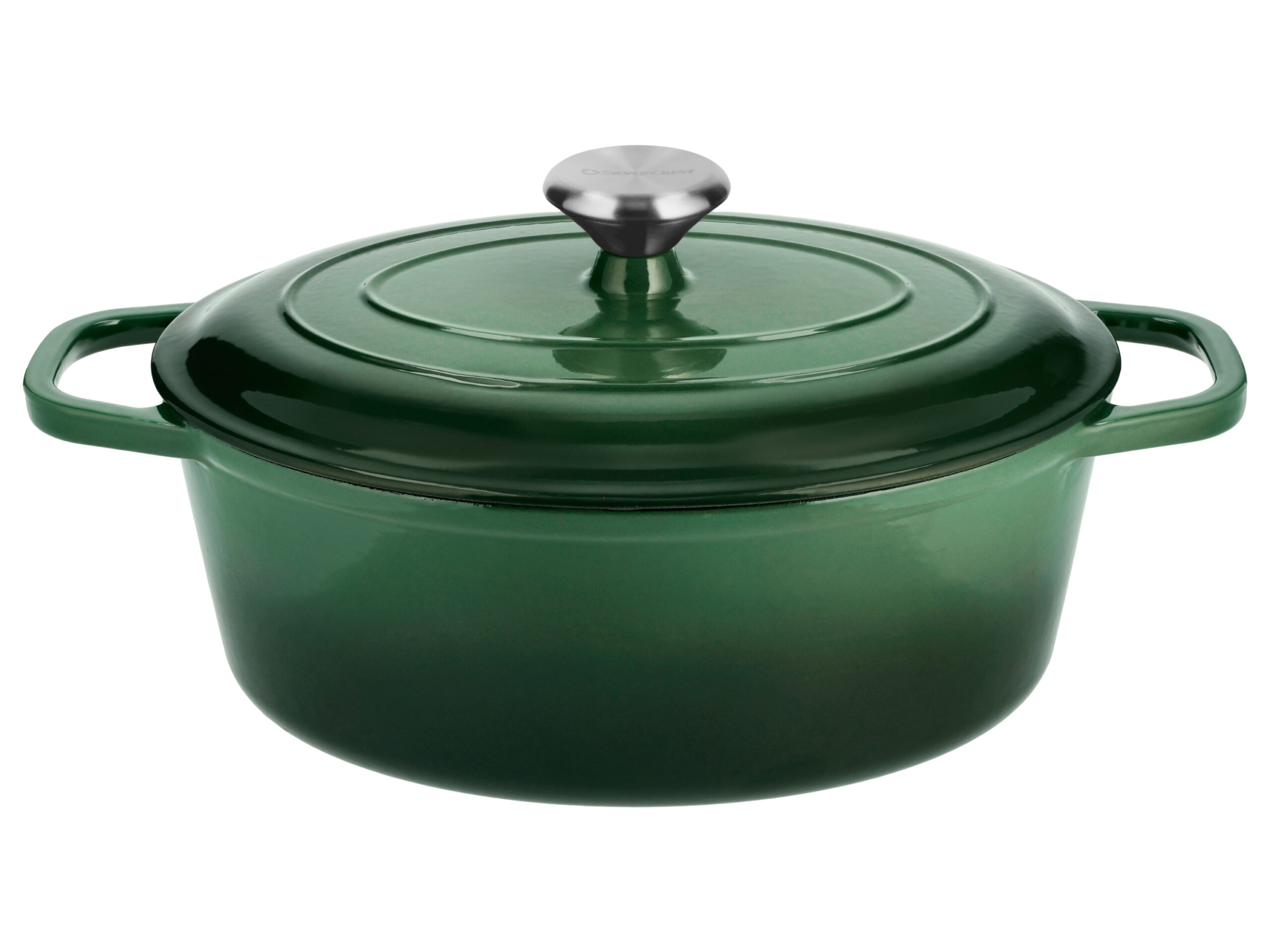 SILVERCREST Gietijzeren braadpan, Ø29 cm (Groen) (4054599415222)