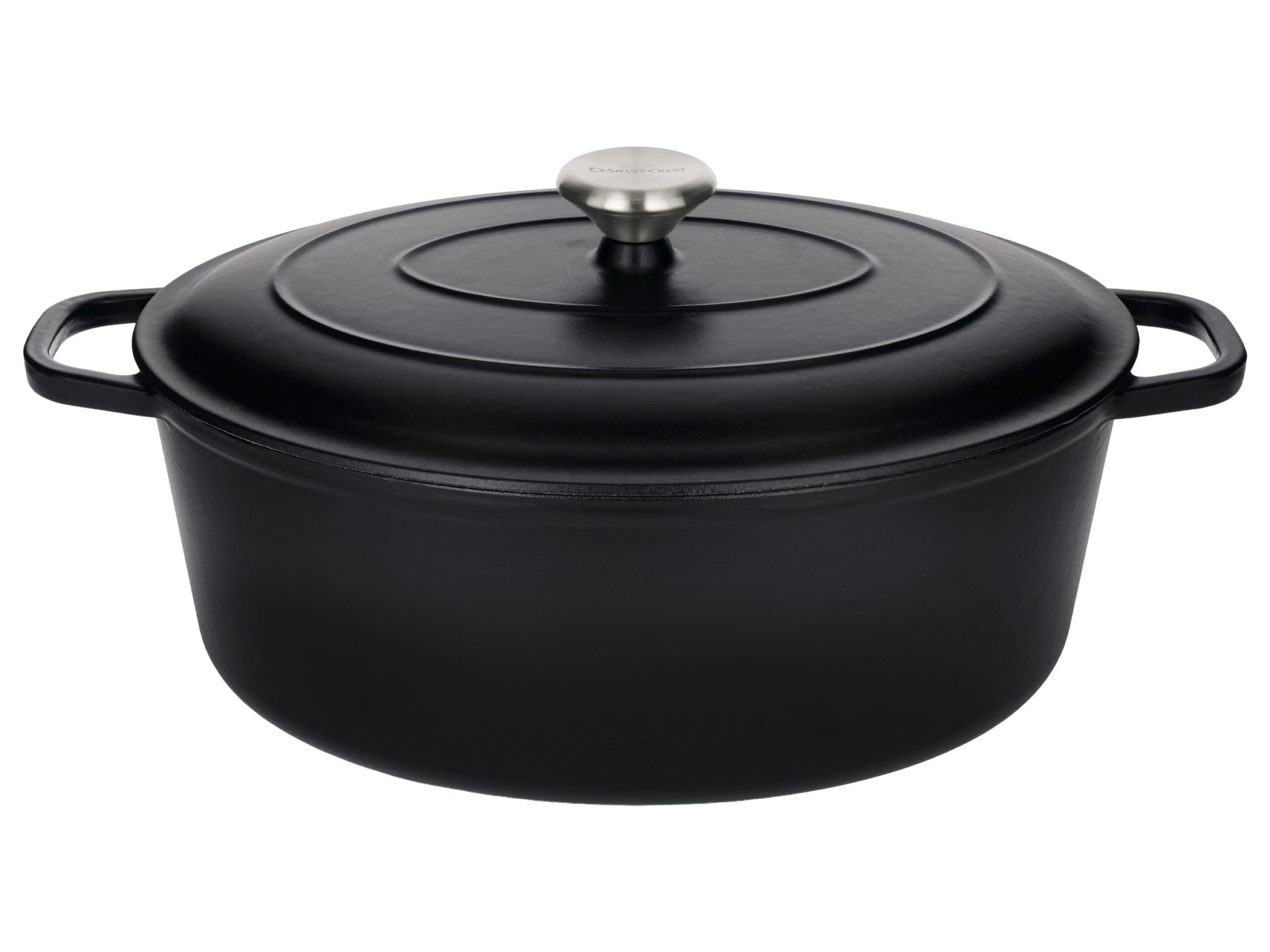 SILVERCREST Gietijzeren braadpan, Ø35 cm (zwart) (4054599409245)