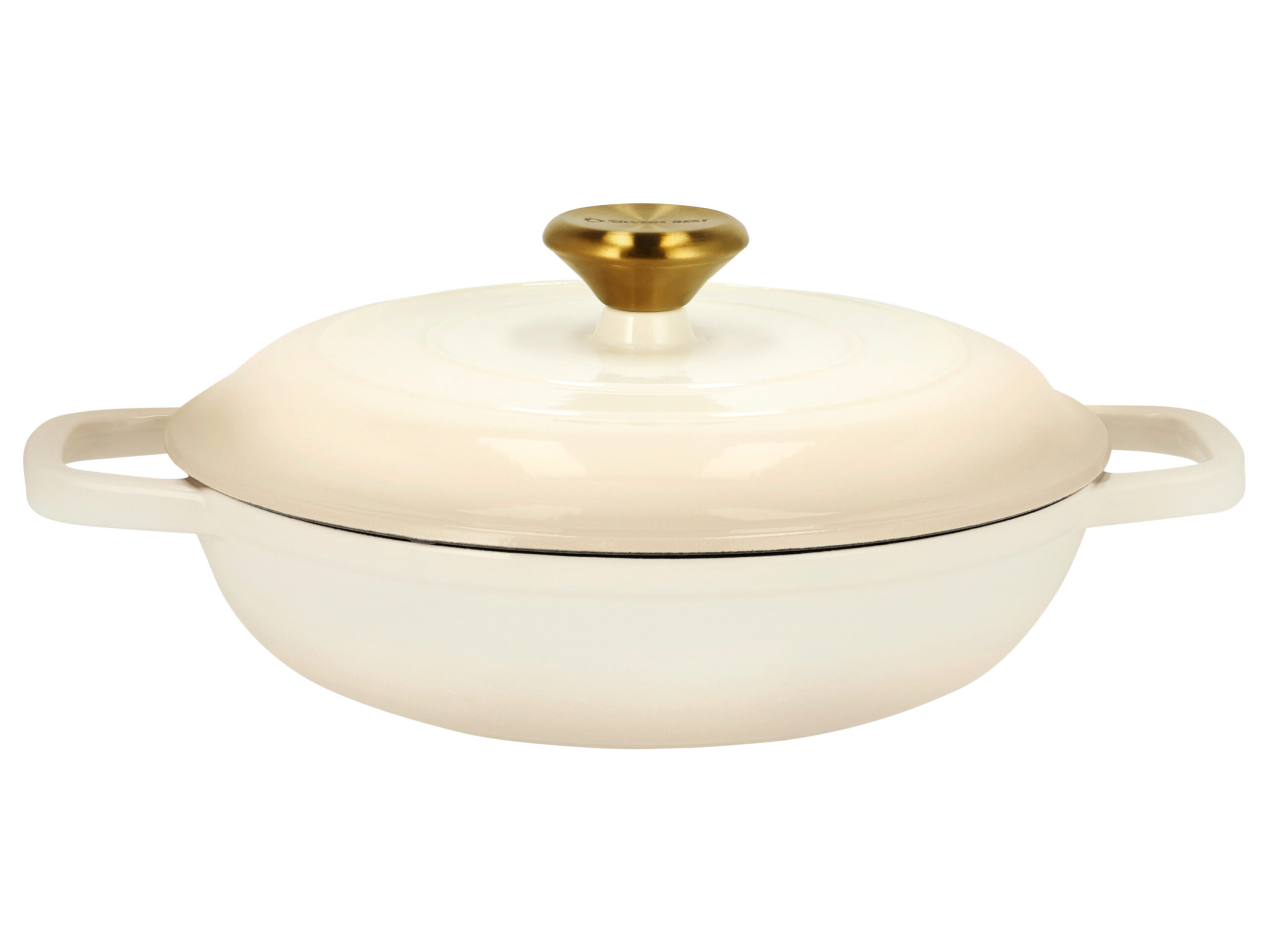 SILVERCREST Gietijzeren hapjespan, Ø25 cm (Beige) (4054599415420)