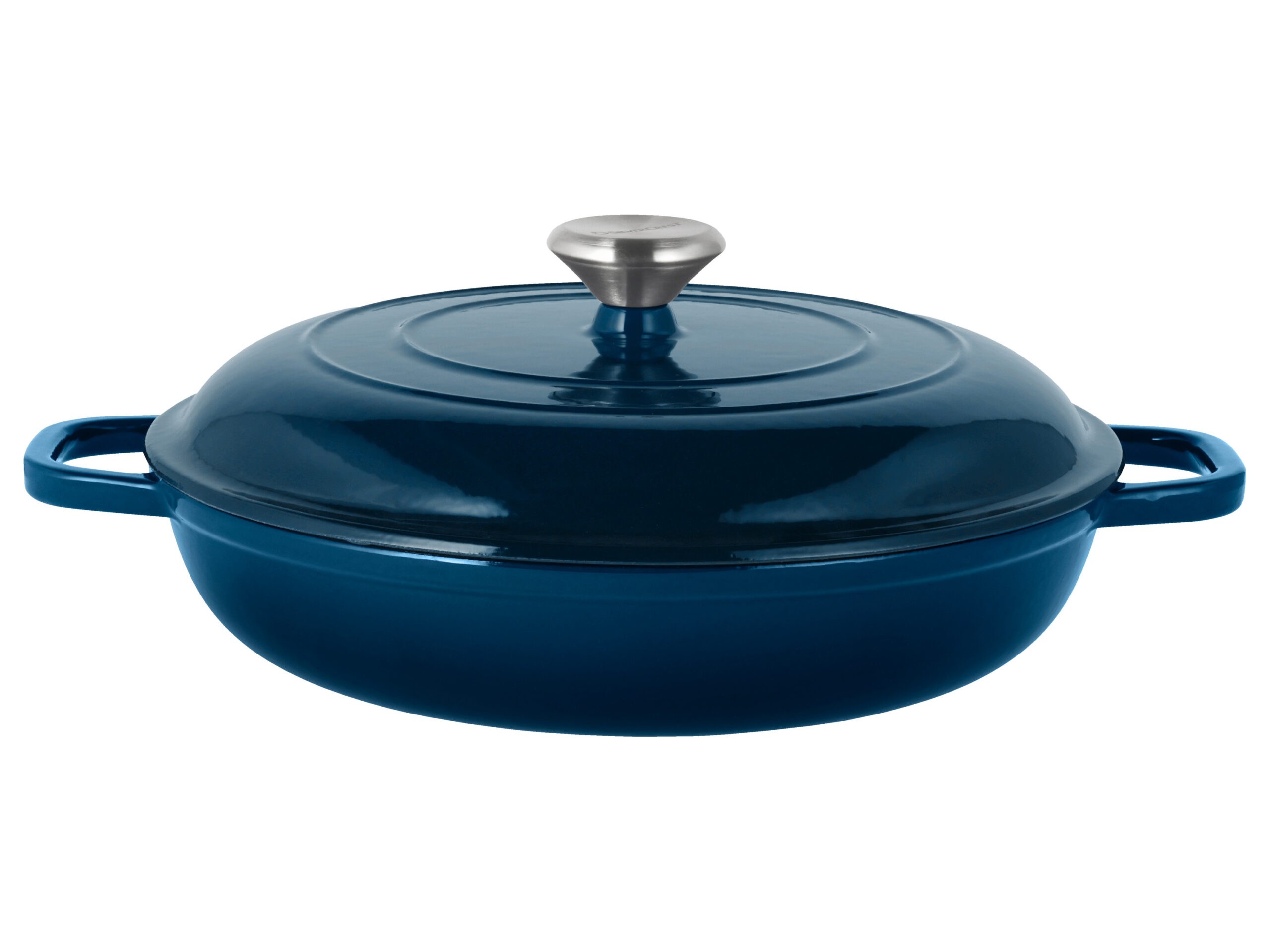 SILVERCREST Gietijzeren hapjespan, Ø30 cm (Donkerblauw) (4054599414614)