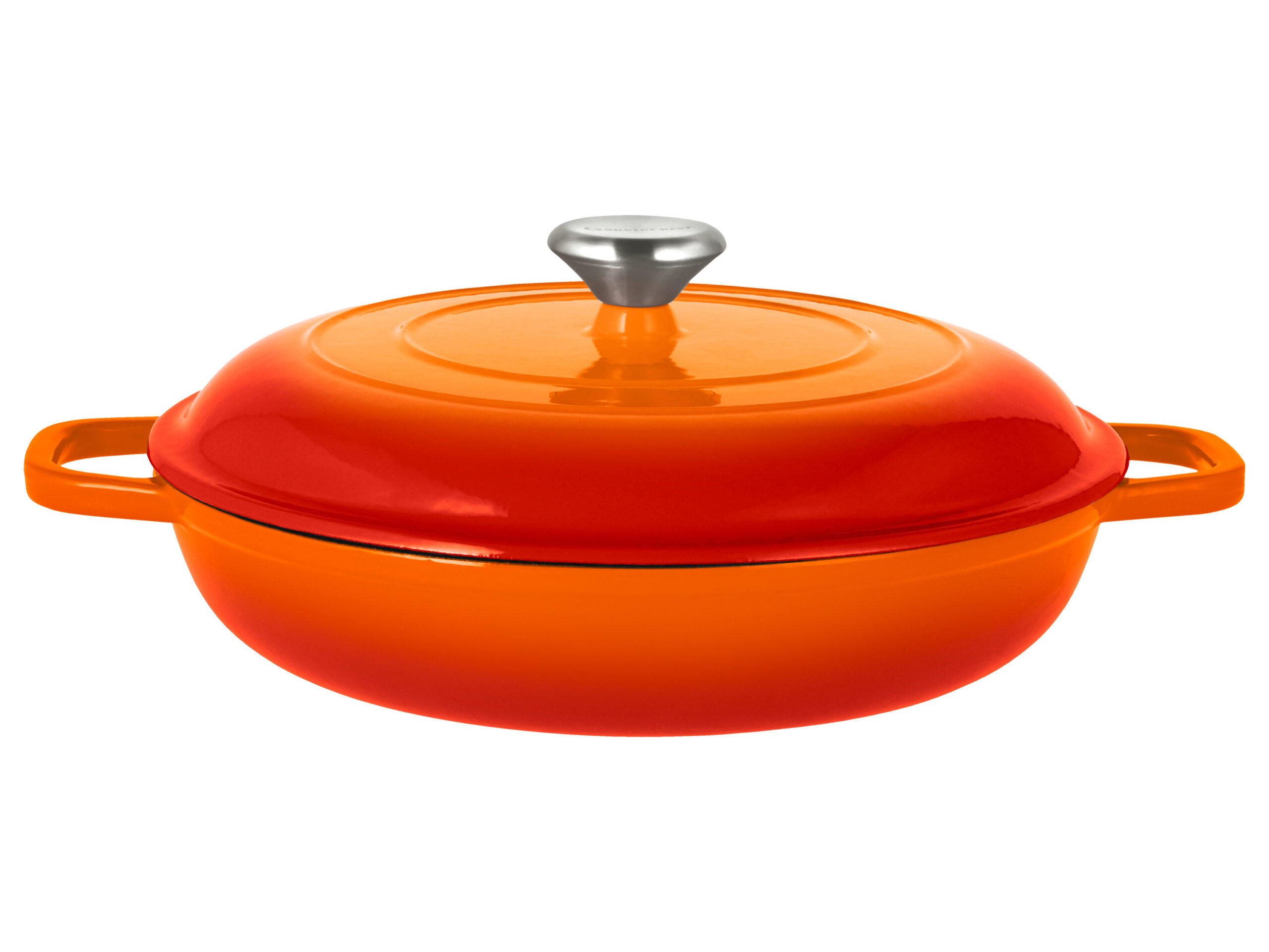 SILVERCREST Gietijzeren hapjespan, Ø30 cm (Oranje) (4054599414607)