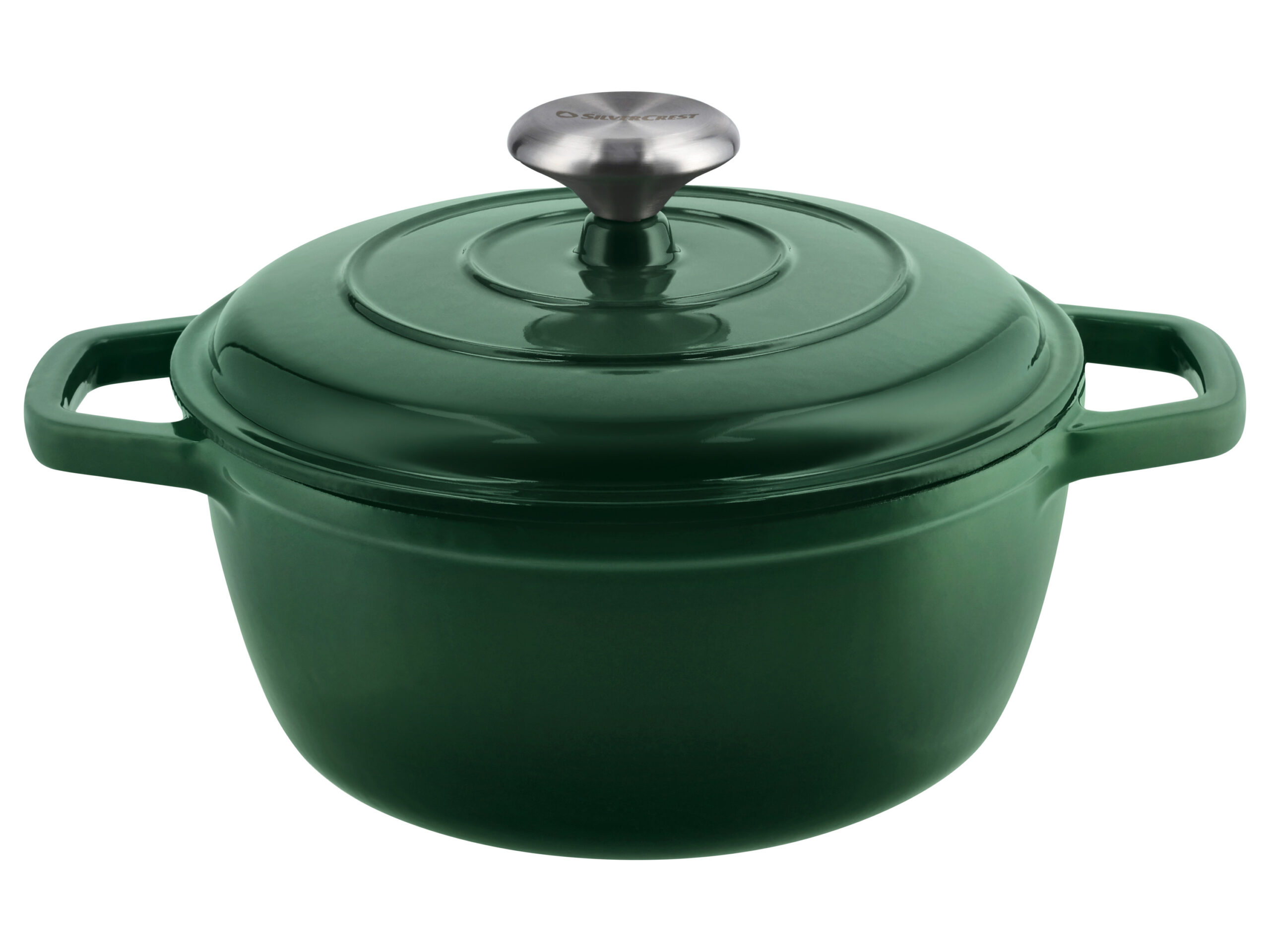 SILVERCREST Gietijzeren pan, Ø21 cm (Groen) (4054599415345)
