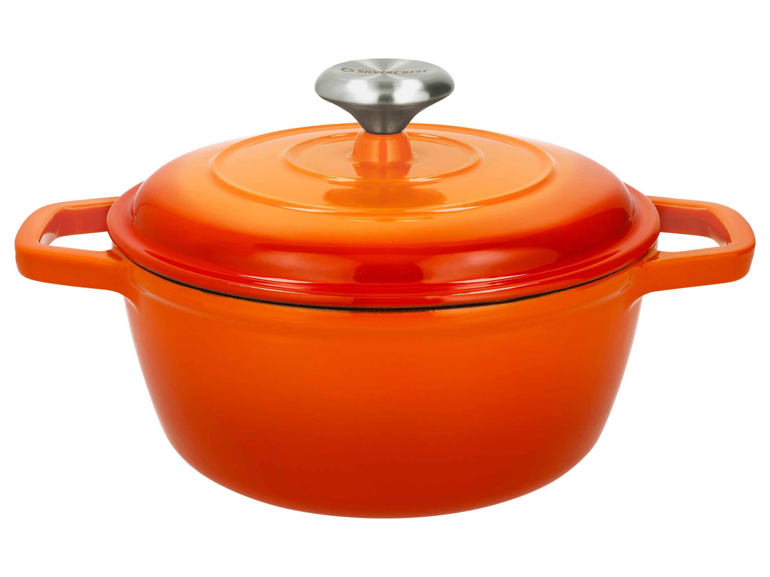 SILVERCREST Gietijzeren pan, Ø21 cm (Oranje) (4054599415376)
