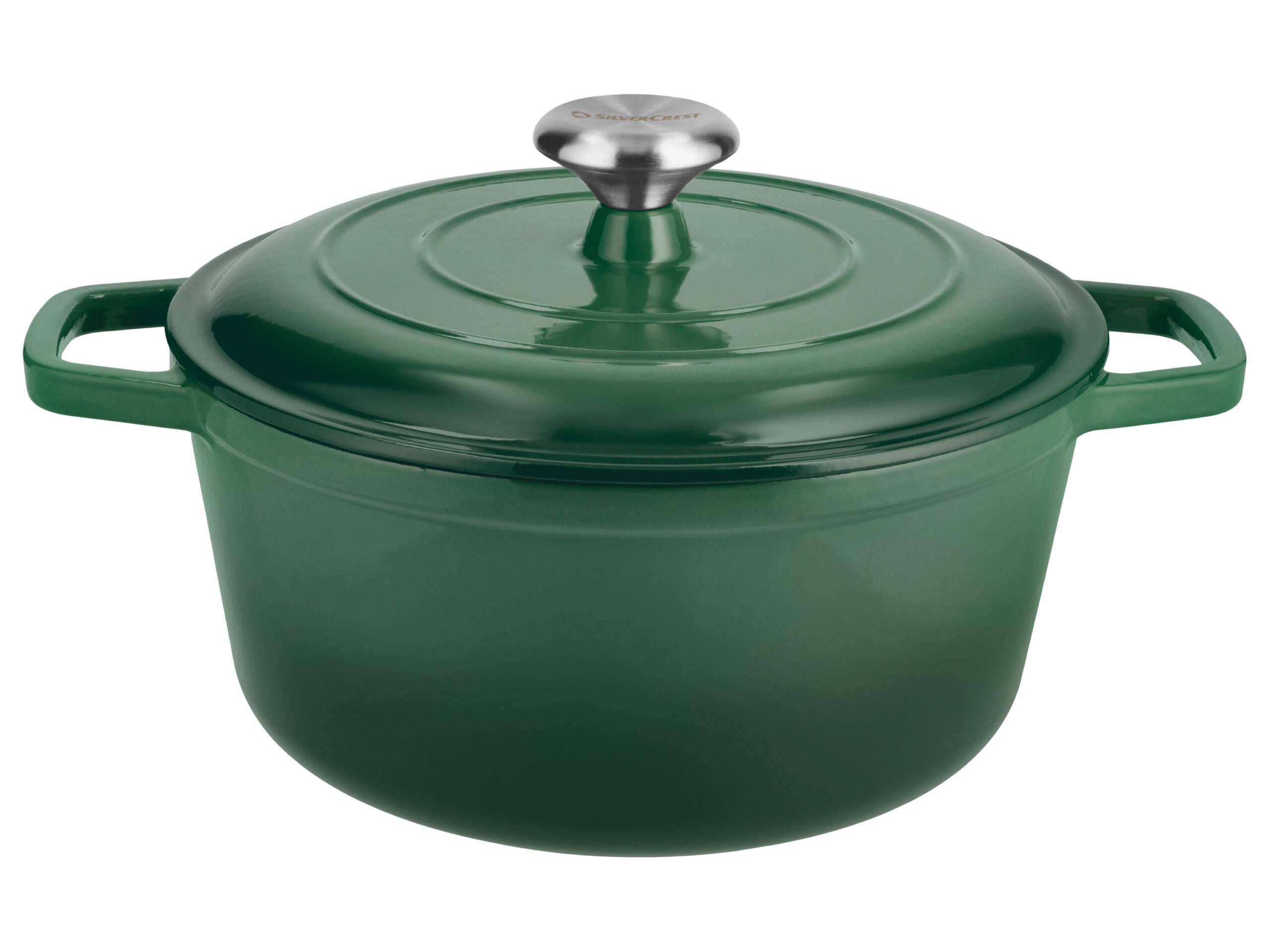 SILVERCREST Gietijzeren pan, Ø26 cm (Groen) (4054599414690)