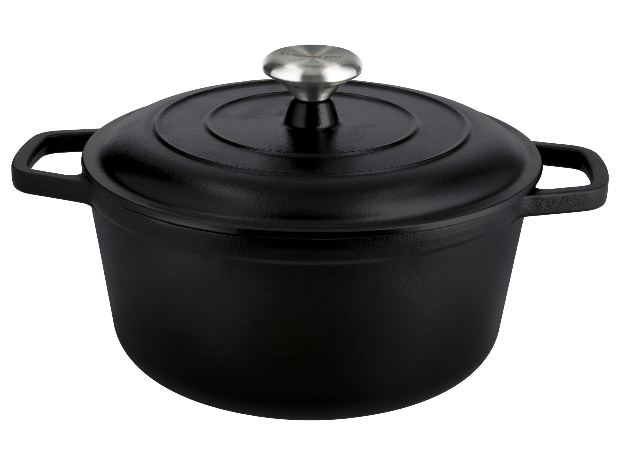 SILVERCREST Gietijzeren pan, Ø26 cm (zwart) (4054599414683)