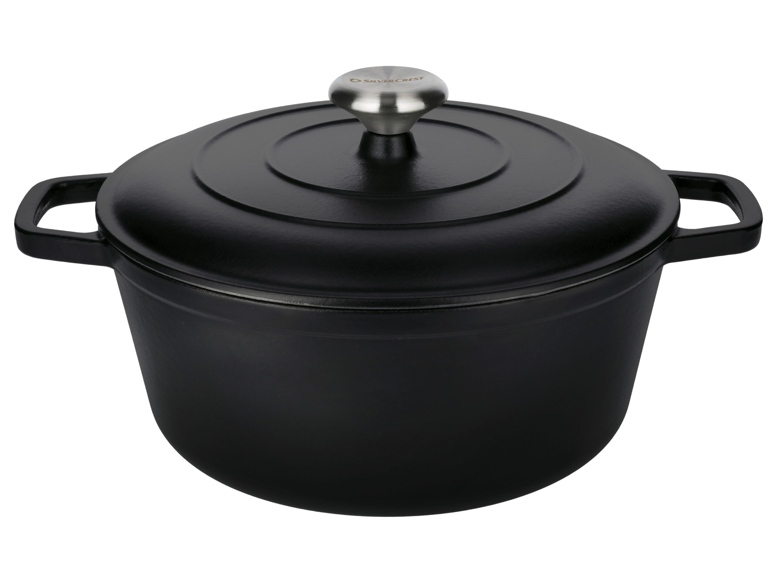 SILVERCREST Gietijzeren pan, Ø27 cm (zwart) (4054599415277)
