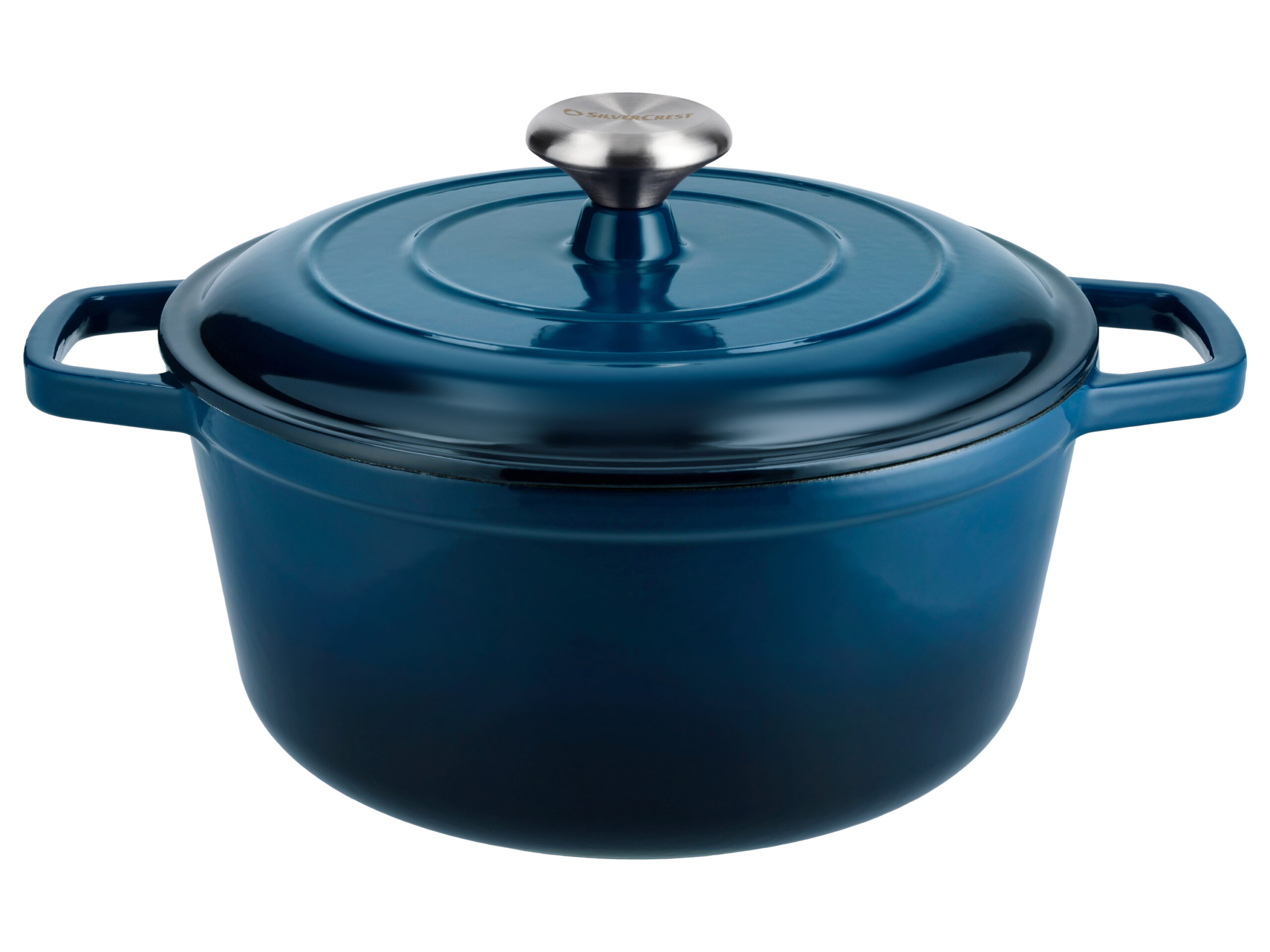 SILVERCREST Premium Gietijzeren Pan, Ø 25 cm (Blauw) (4054599414737)