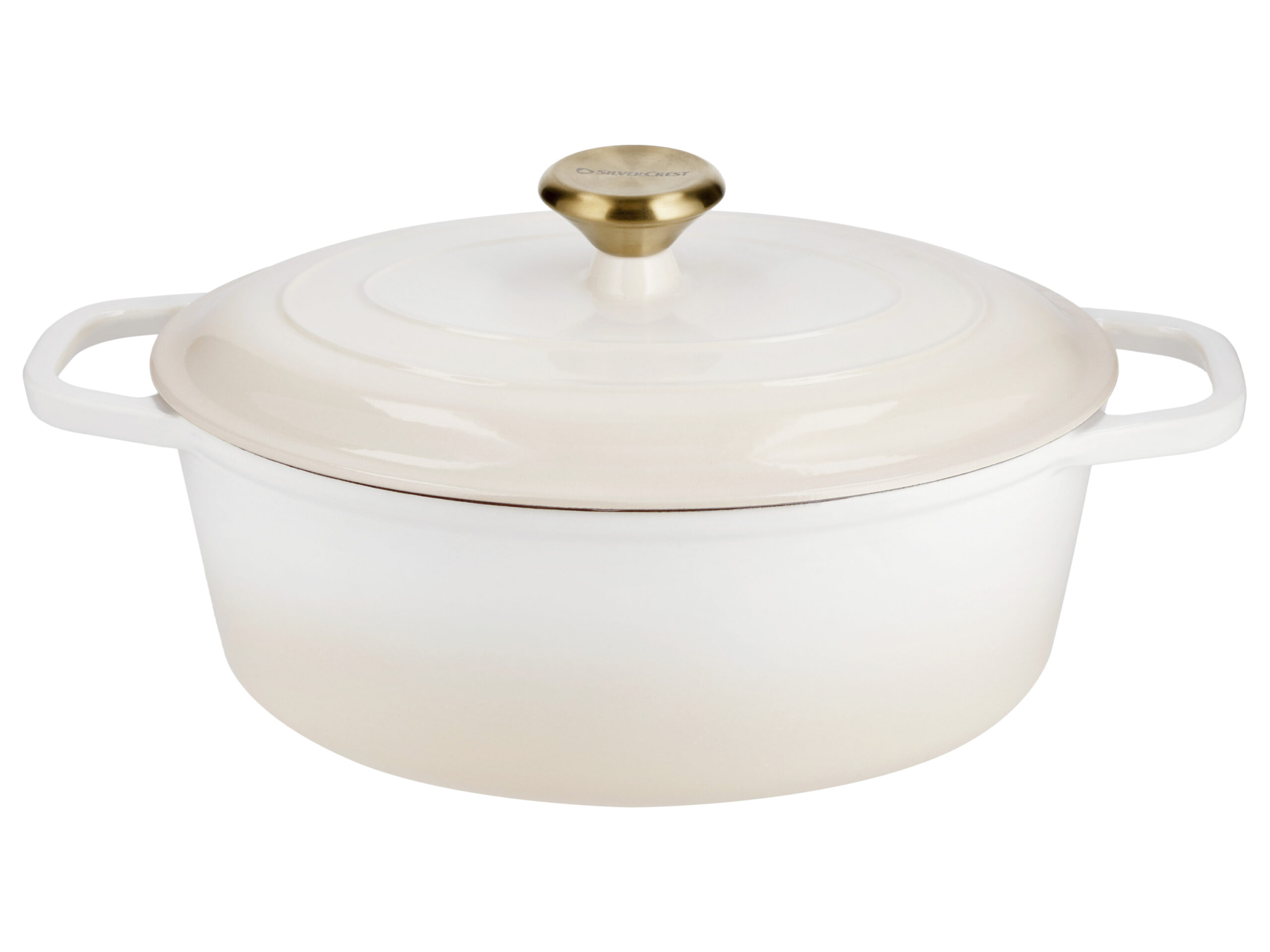 SILVERCREST Premium gietijzeren braadpan (Beige) (4054599415246)