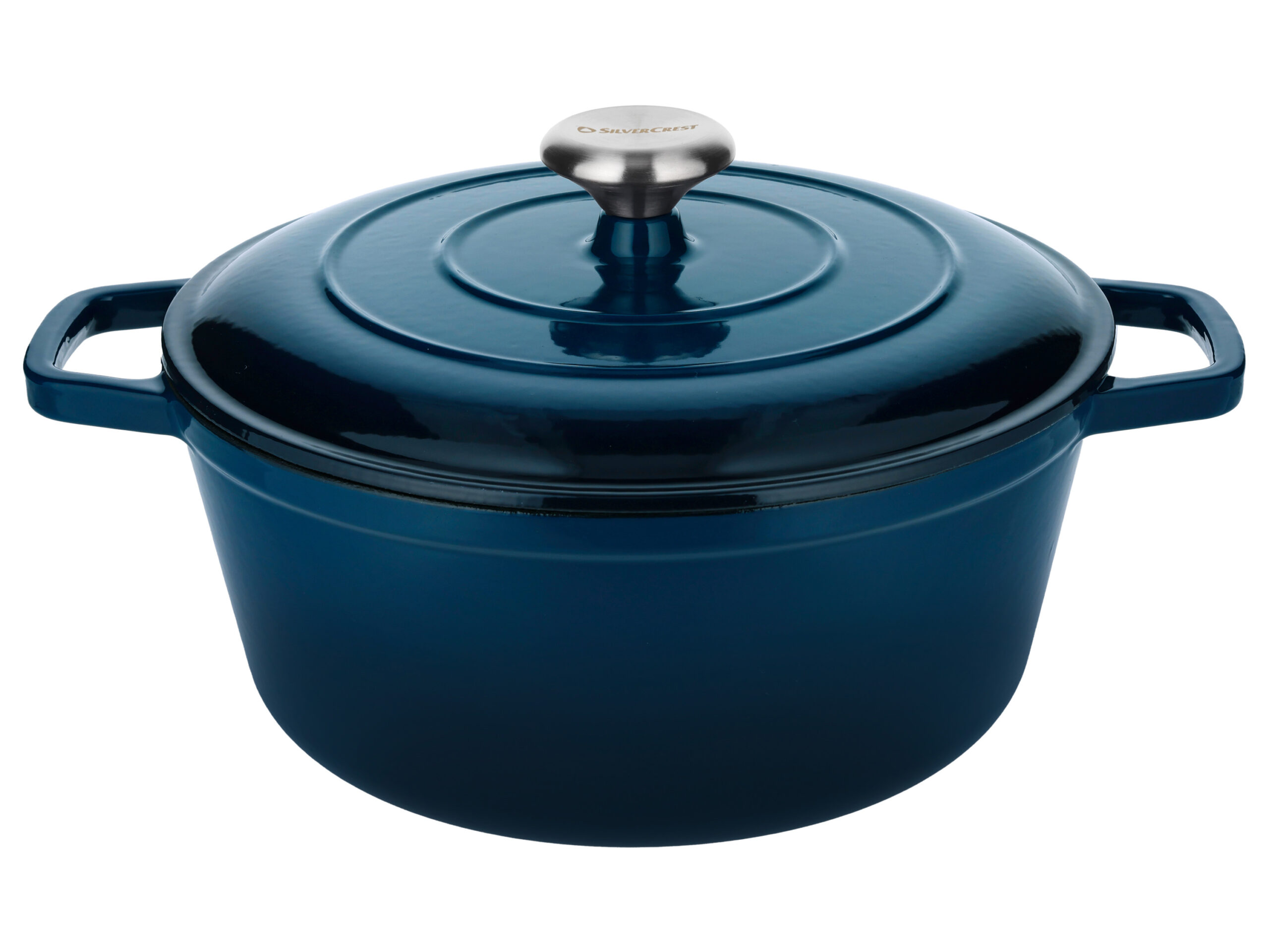 SILVERCREST Premium gietijzeren pan (Blauw) (4054599415321)