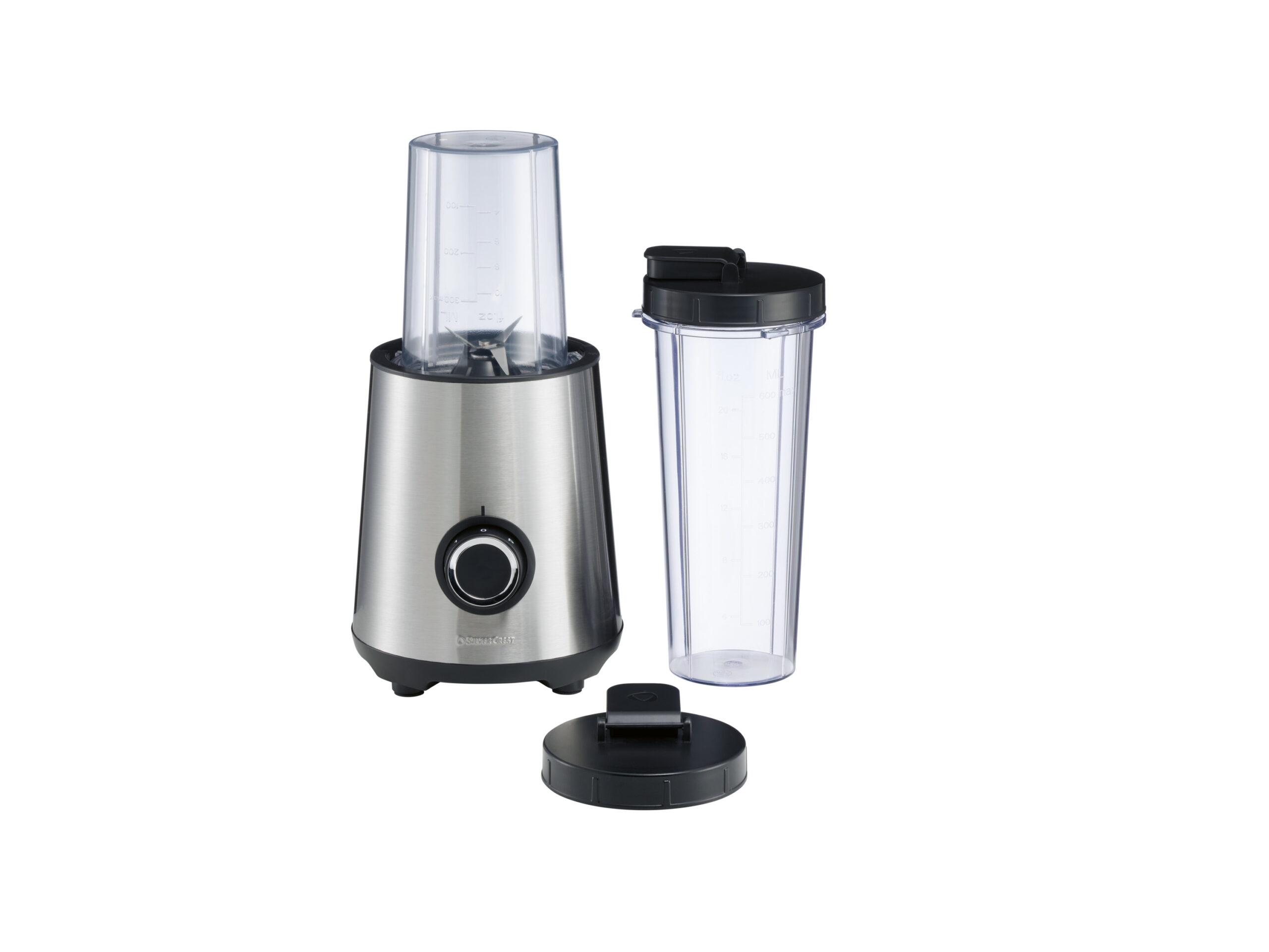 SILVERCREST RVS smoothiemaker (Zwart/roestvrij staal) (4054599286778)