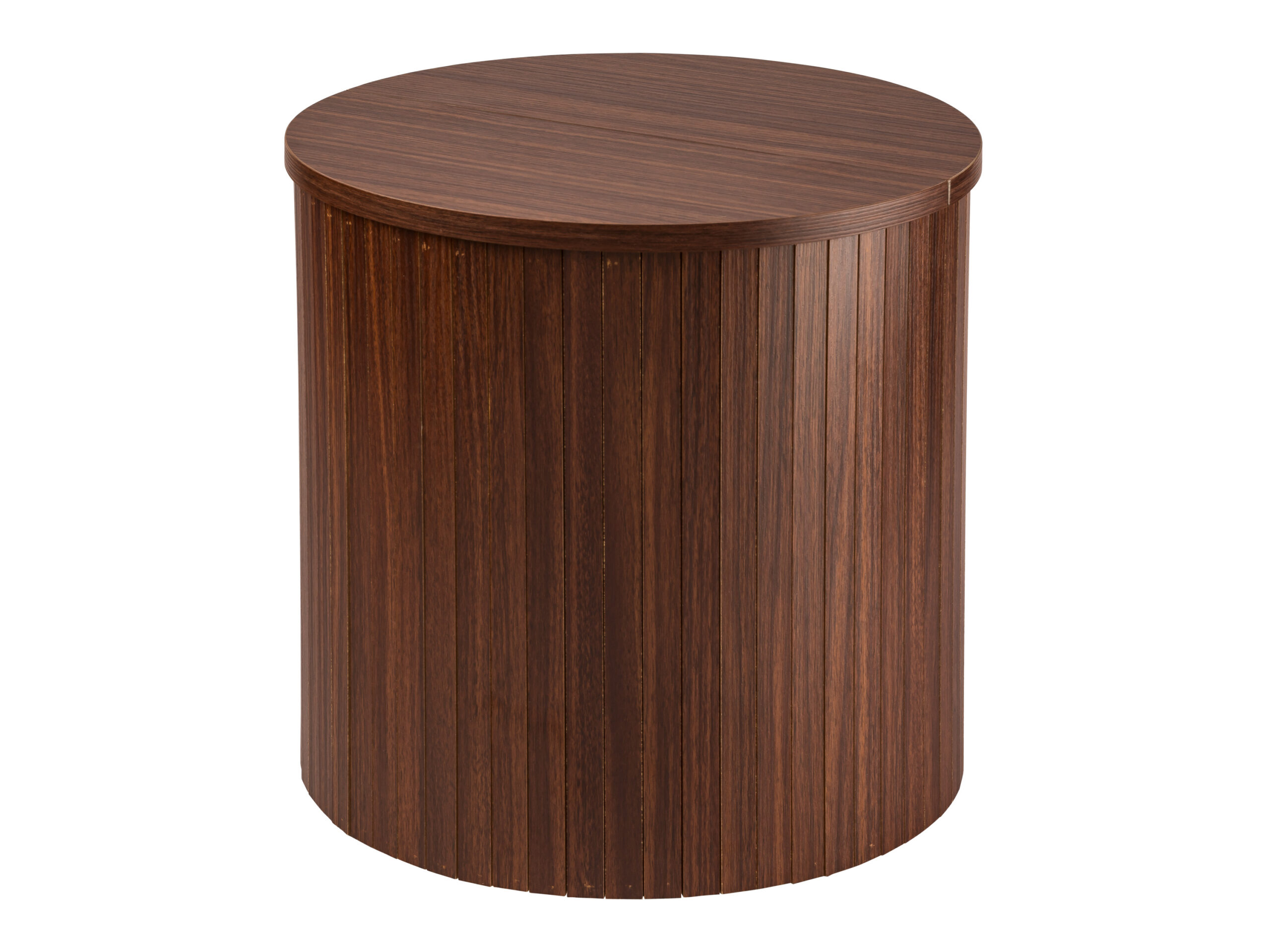 LIVARNO Bijzettafel, Ø39 x 37 cm, met opbergruimte (Walnoot) (4054599411798)