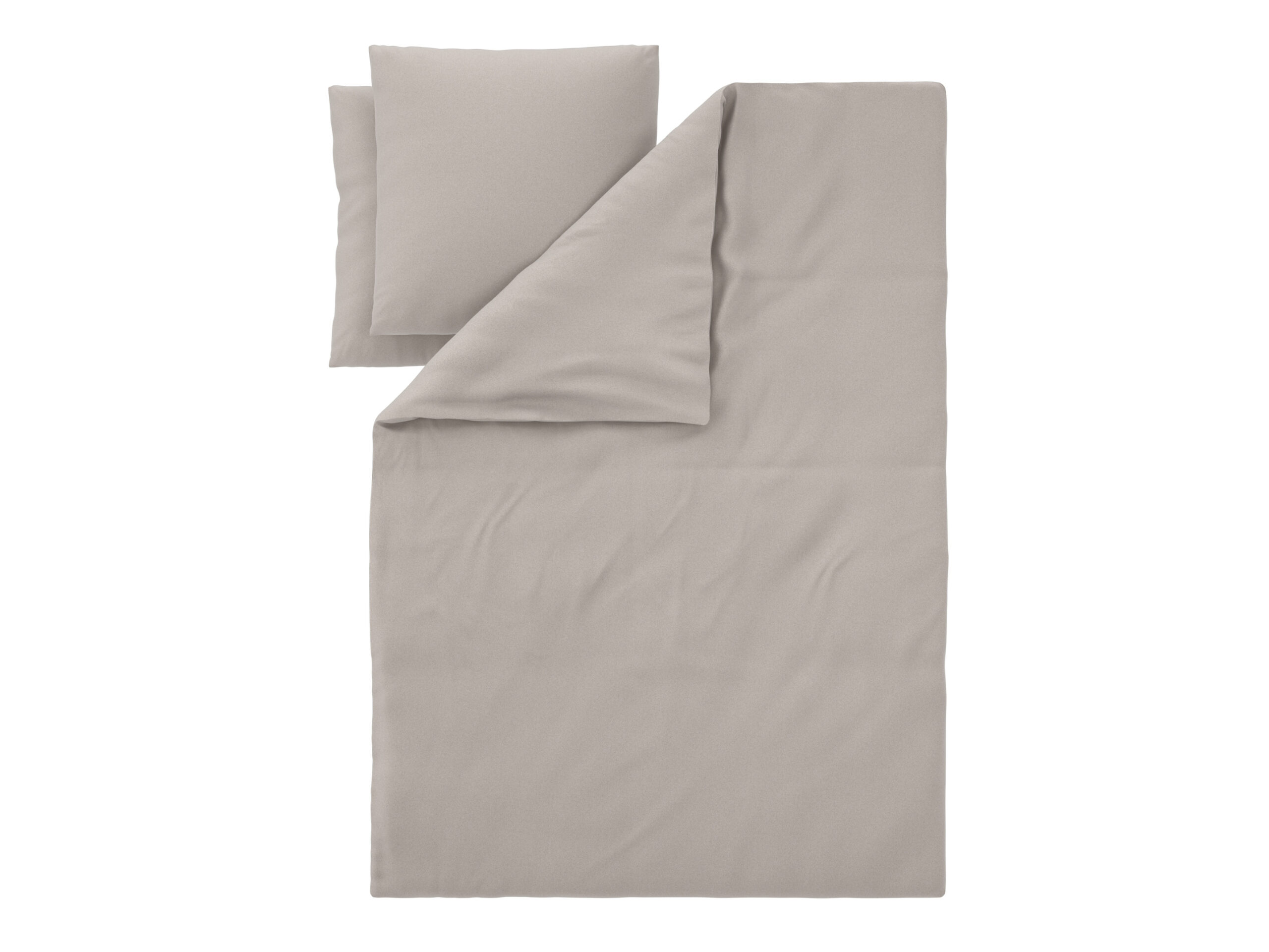LIVARNO Katoen satijn dekbedovertrek, 240 x 220 cm (Beige) (4054599335124)