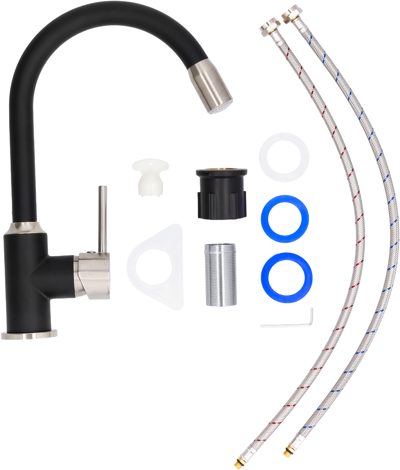 LIVARNO LED-keukenkraan (Zwart) (4054599558950)