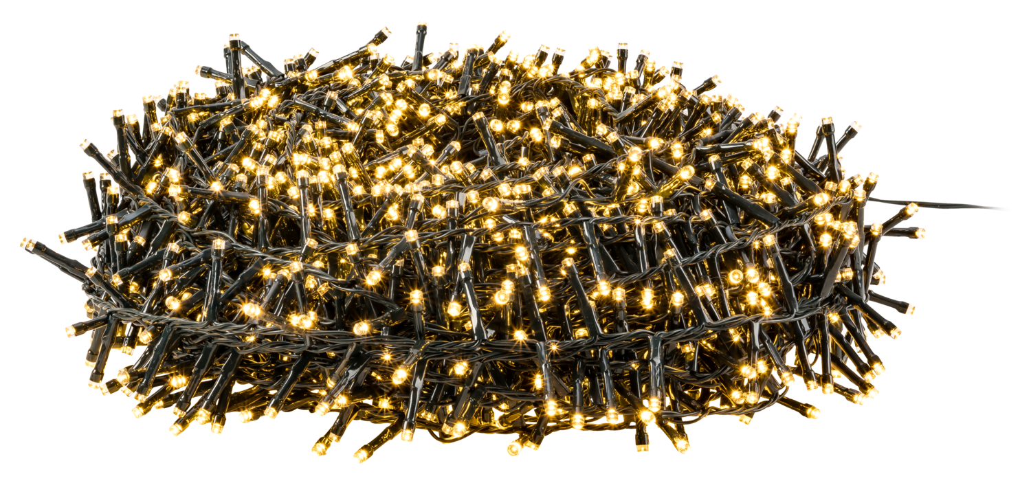 LIVARNO LED-lichtsnoer XL, 2000 LED's, voor binnen en buiten (Warmwit) (4054599422497)