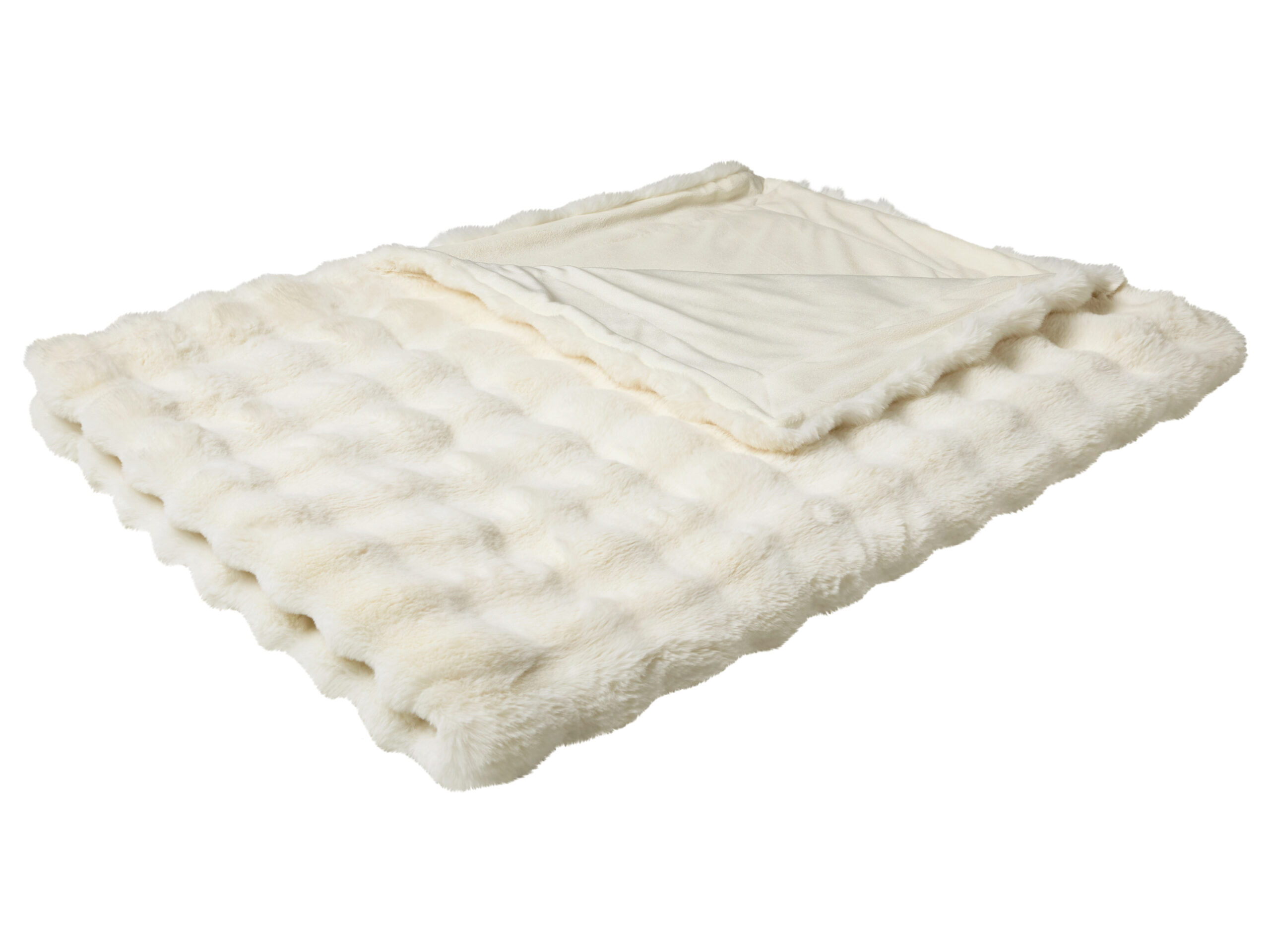LIVARNO Luxe plaid, 150 x 200 cm (wit) (4054599411262)
