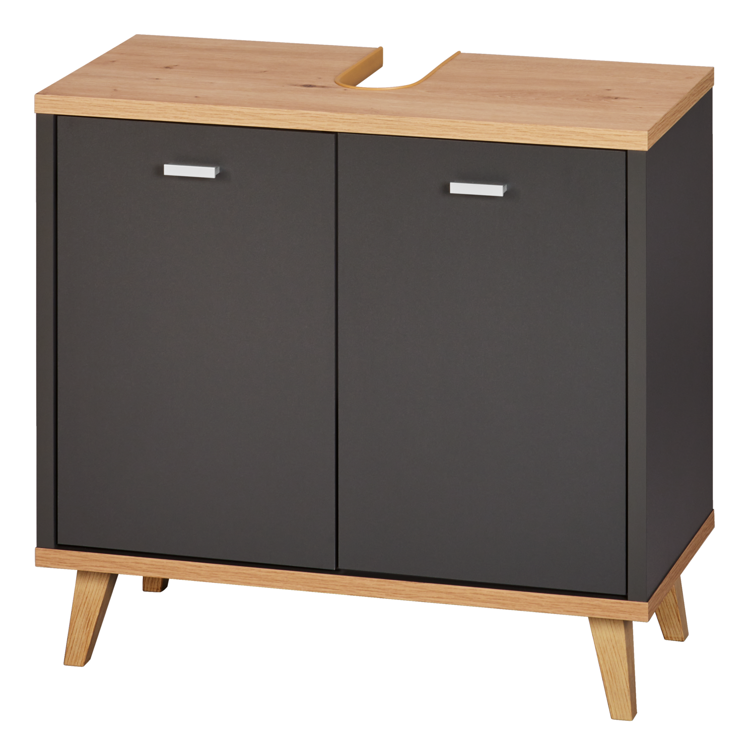 LIVARNO Onderkast wastafel Corfu, antraciet (4054599597386)