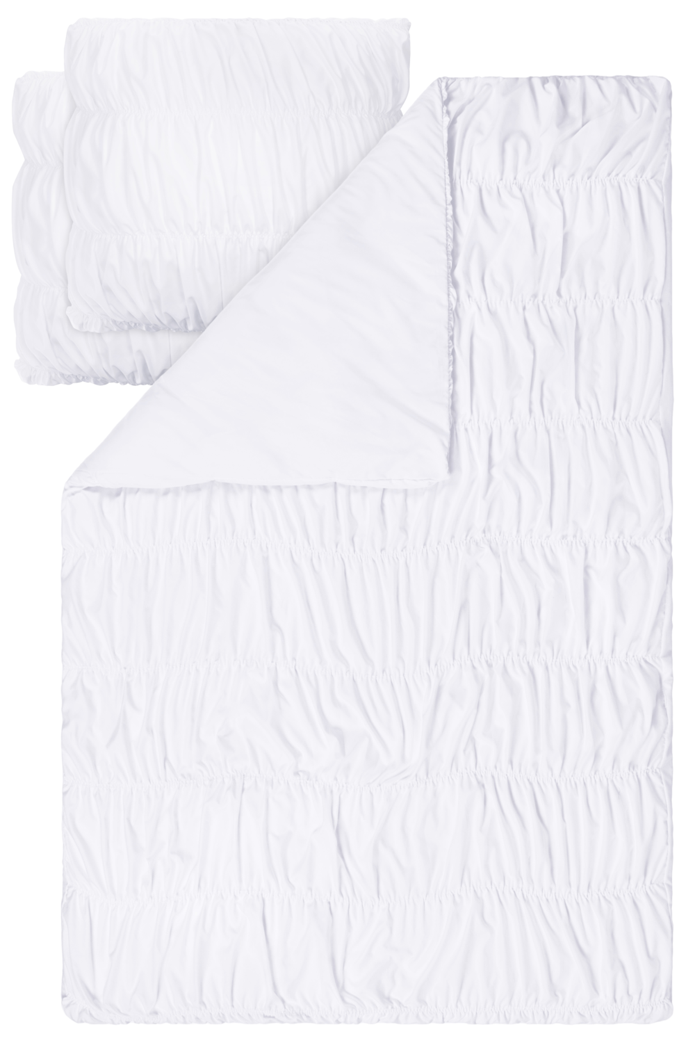 LIVARNO Polyester satijn dekbedovertrek, 240 x 220 cm (Wit) (4054599500416)
