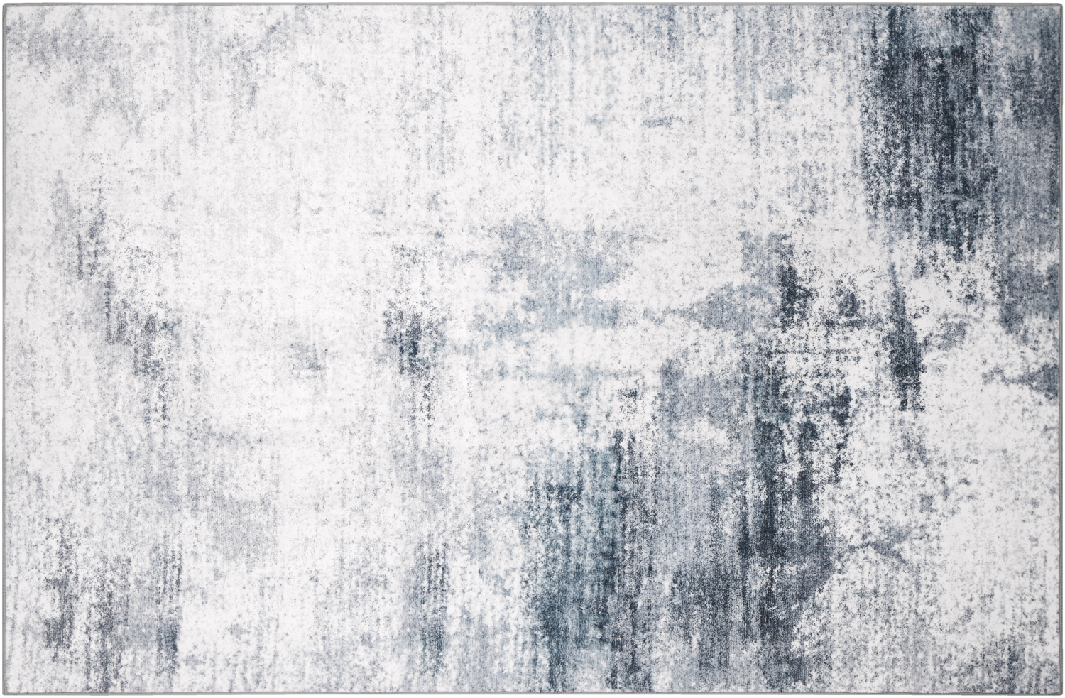 LIVARNO Vloerkleed, 120 x 180 cm, laagpolig (Wit/antraciet) (4054599480831)