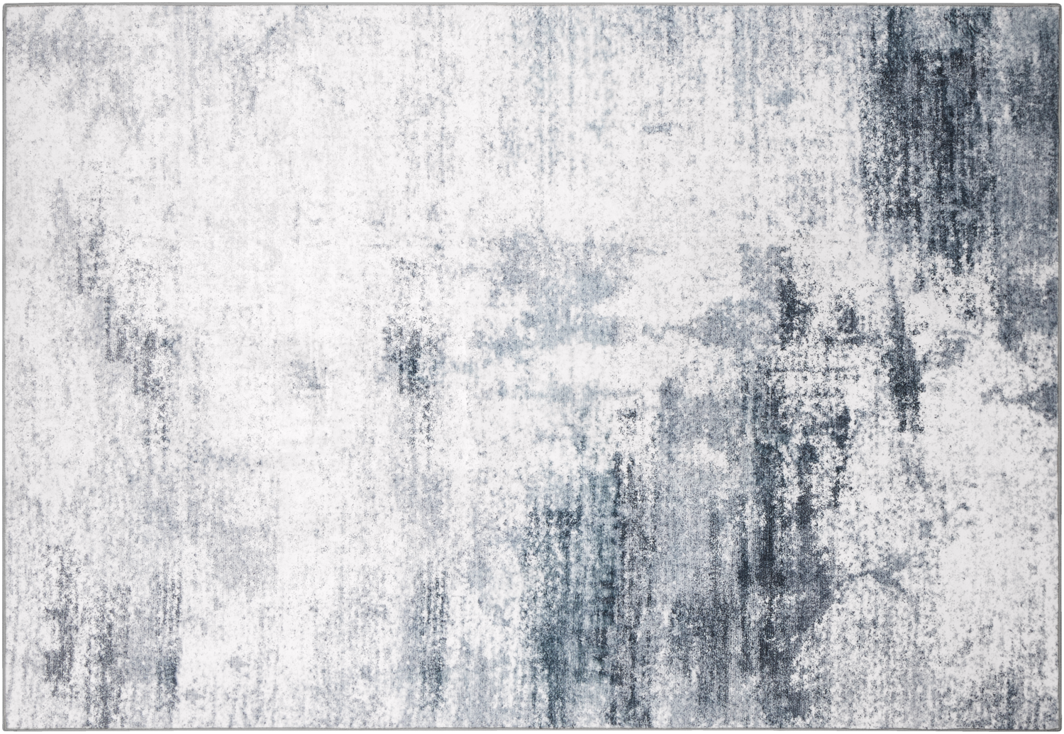 LIVARNO Vloerkleed, 160 x 230 cm, laagpolig (Wit/antraciet) (4054599480817)