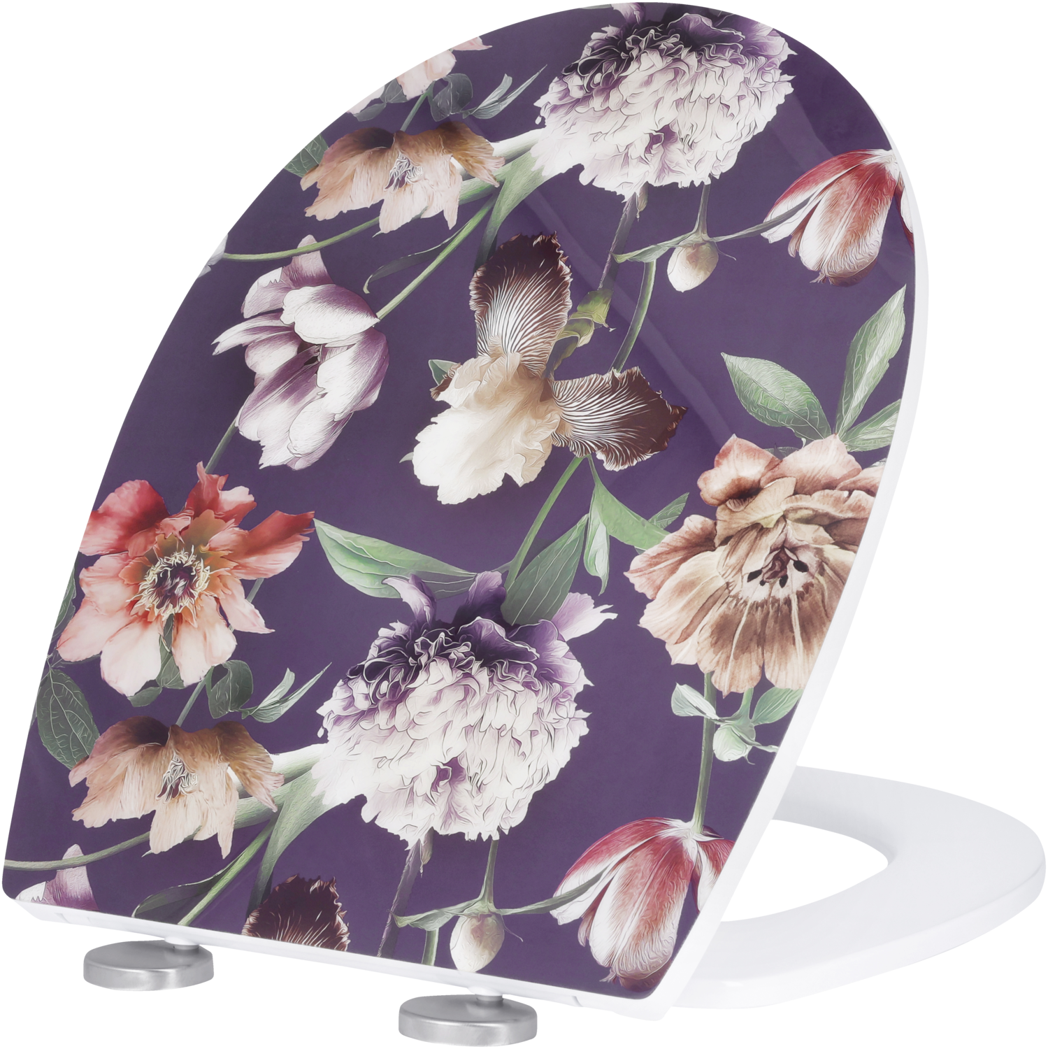 LIVARNO Wc-bril, met soft-close (Bloemen) (4054599559346)