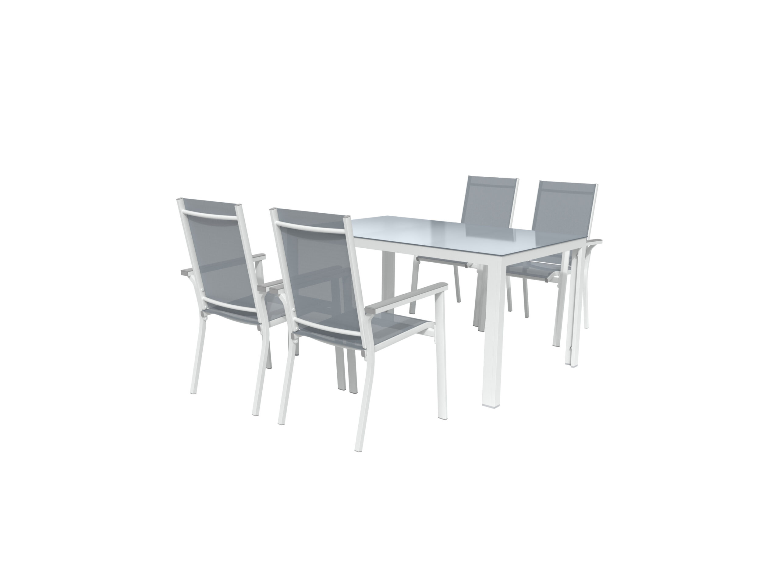 LIVARNO home Aluminium tuinset Houston 5-delig (4052916306352)