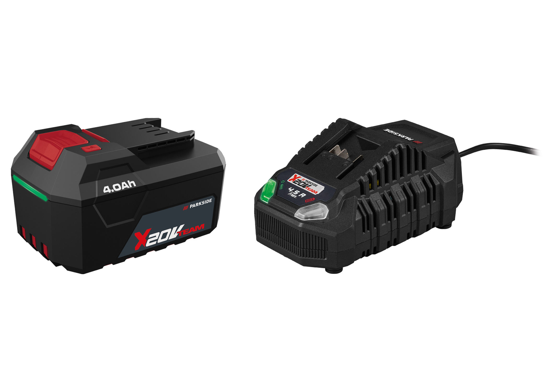 PARKSIDE Accu 20 V - 4 Ah en snellader 4,5 A (4054599427669)