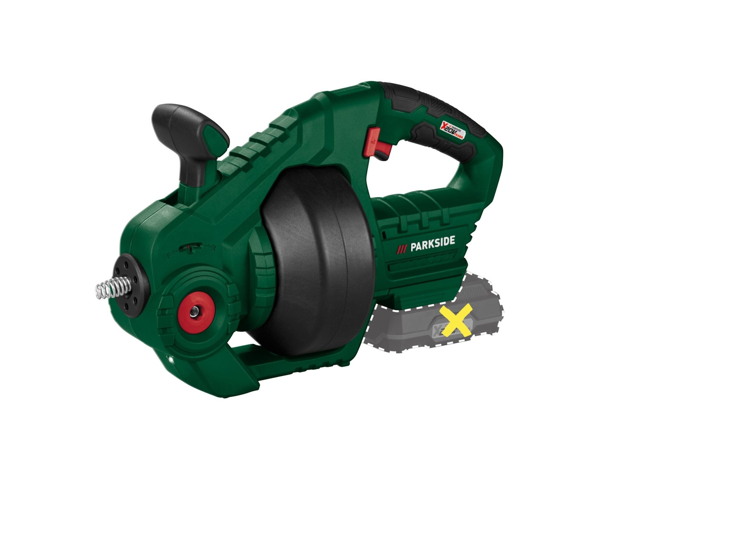 PARKSIDE Accu-gootsteenontstopper 20 V zonder accu en lader (4052916156766)