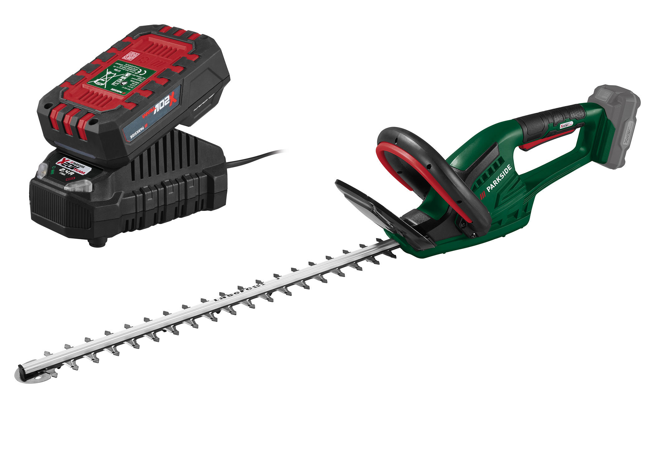 PARKSIDE Accu-heggenschaar 20 V, met accu 2 Ah en lader 2,4 A (4052916866931)