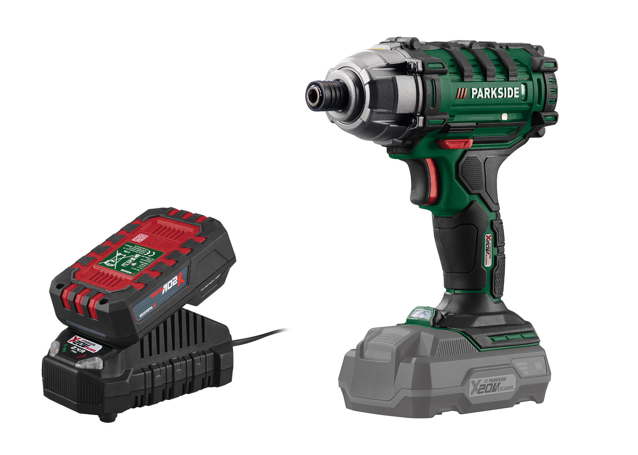 PARKSIDE Accu-slagmoersleutel 20 V 180 Nm, met accu 2 ah en lader 2,4 A (4052916504697)