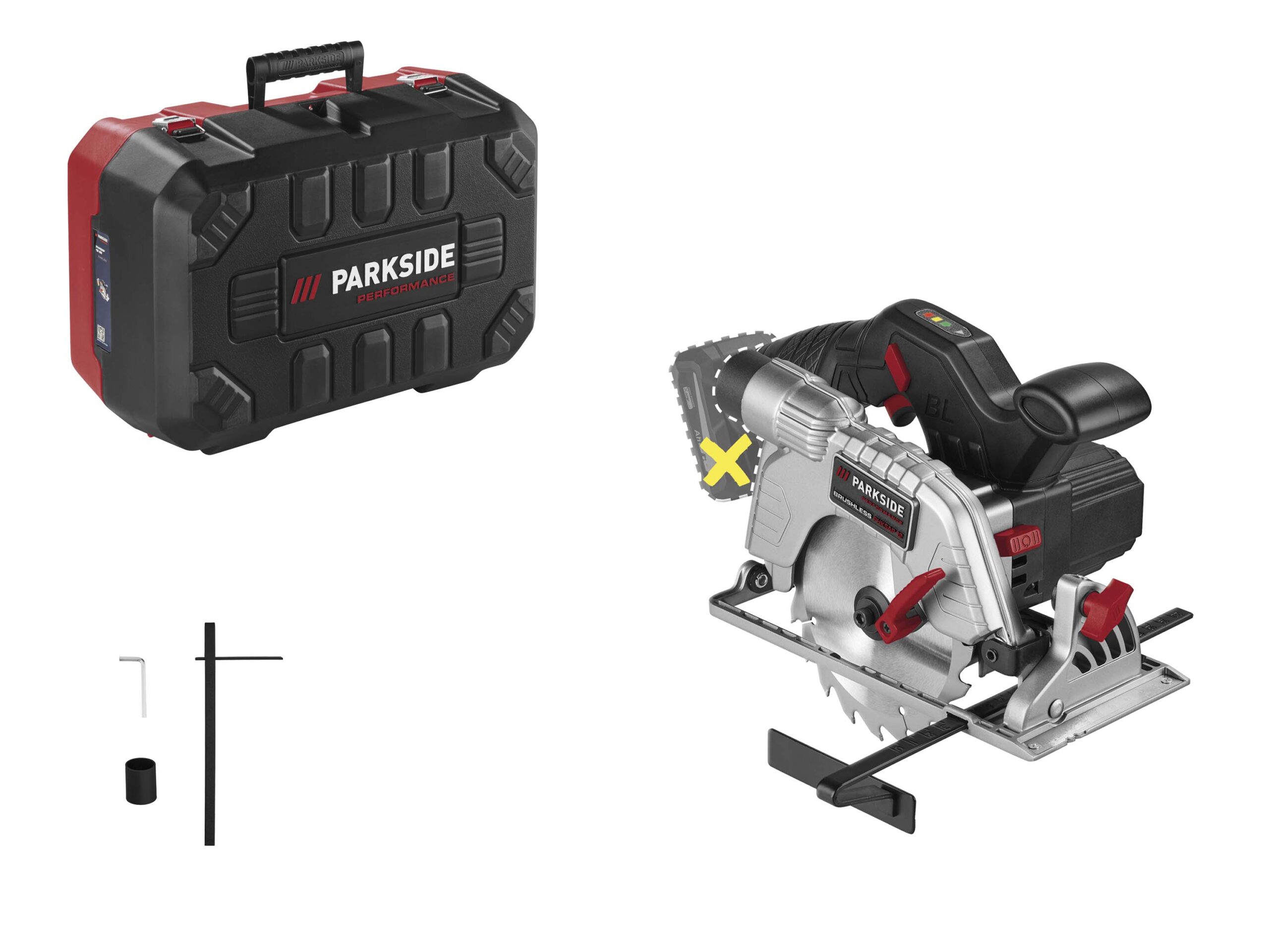 PARKSIDE PERFORMANCE Accu-handcirkelzaag 12 V, 140 mm, zonder accu en lader (4054599385761)